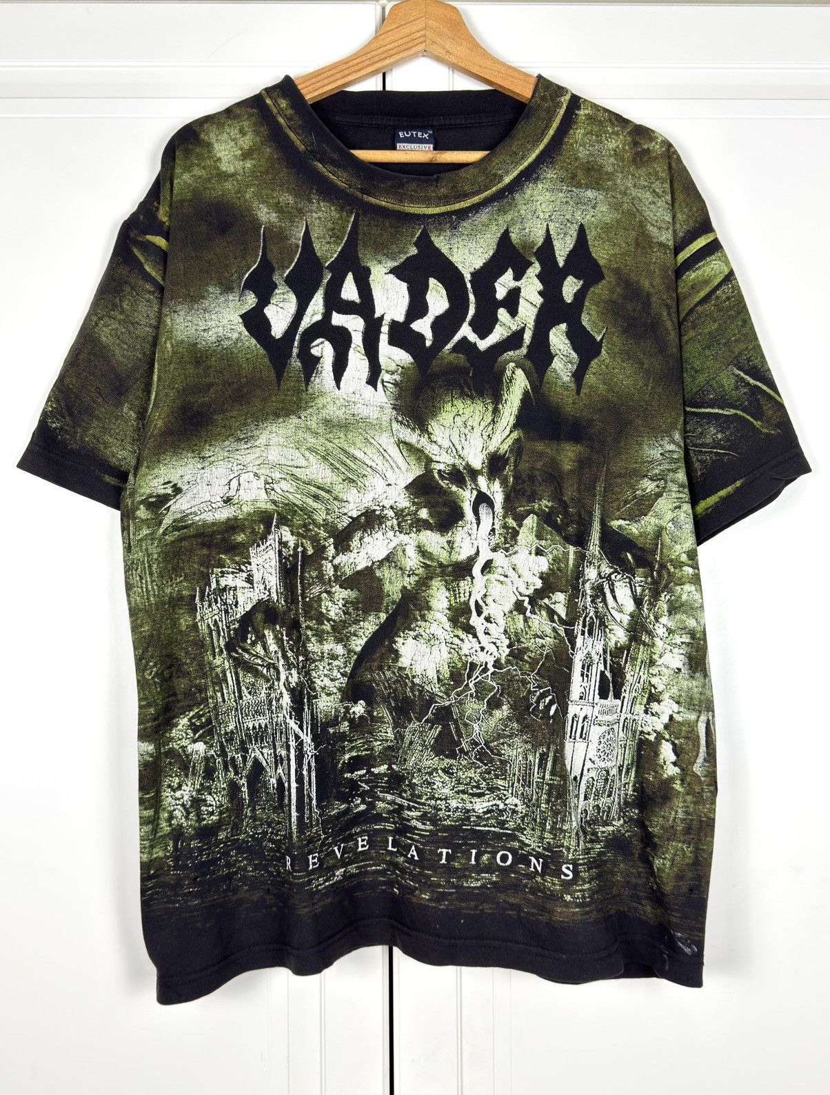 Vintage Vader Revelations 2002 Official All Over Print T-shirt Size US XXL / EU 58 / 5 - 1 Thumbnail