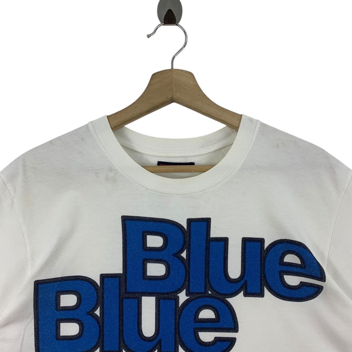 Blue Blue Japan × Japanese Brand × Vintage Vintage 90s BLUE BLUE Japan spellout tee Size US M / EU 48-50 / 2 - 2 Thumbnail