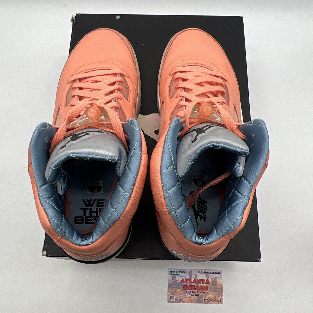 Jordan Brand DJ Khaled x air Jordan 5 we the best crimson bliss Size US 12 / EU 45 - 7 Thumbnail