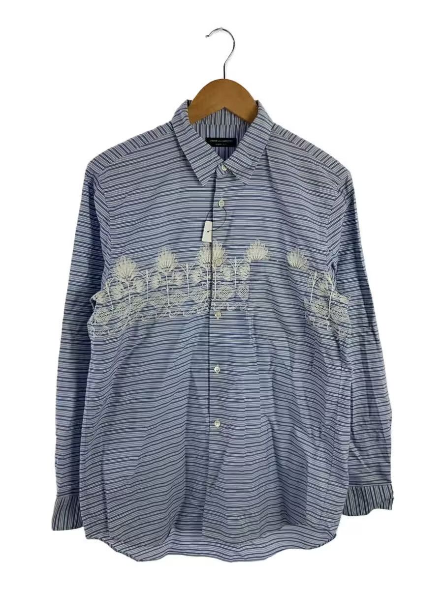 Comme des Garcons × Comme des Garcons Homme Plus Embroidered Striped Button Shirt Size US M / EU 48-50 / 2 - 1 Thumbnail
