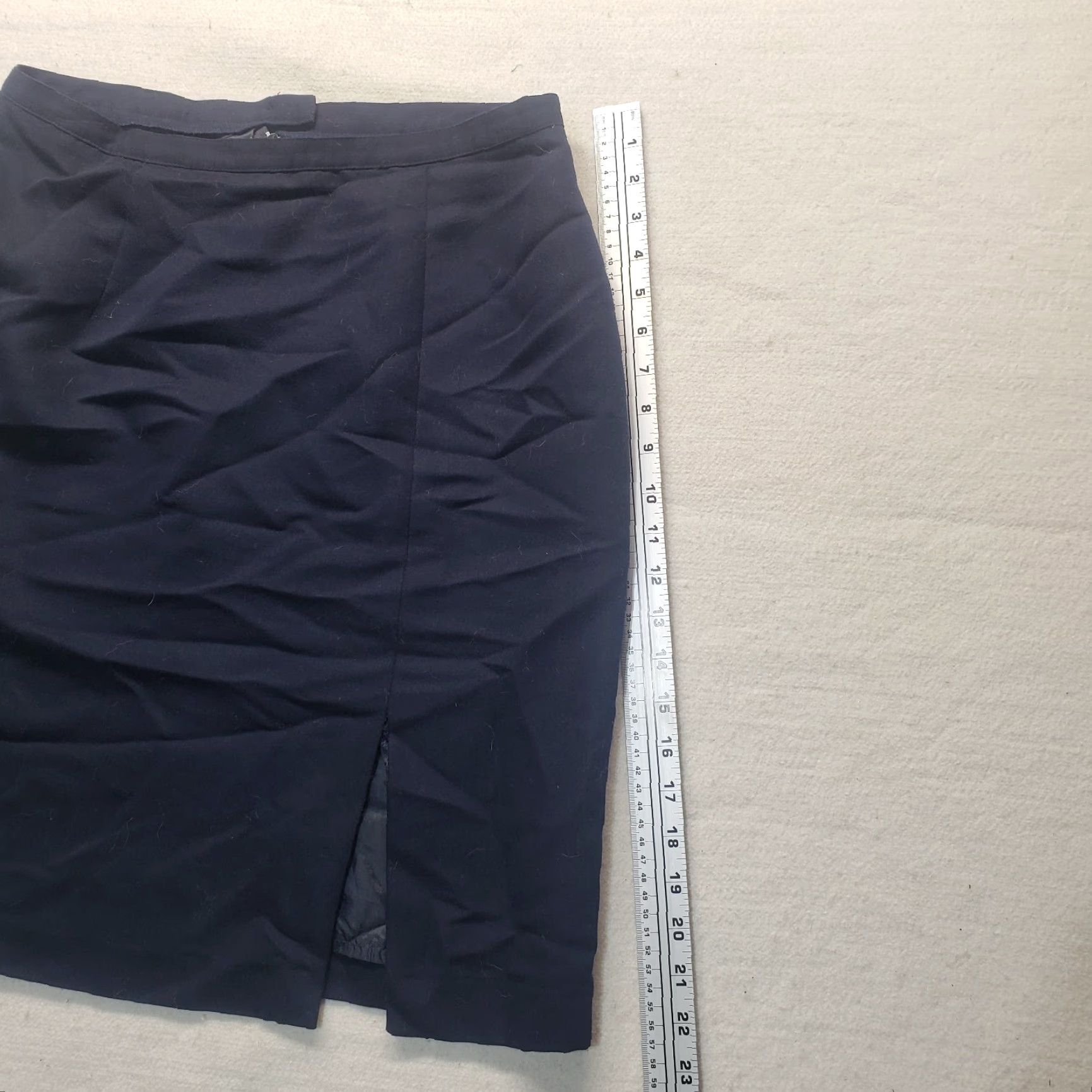 Vintage Michele Skirt Women Size 14 Black Knee Length A-Line Solid New York Adult Size 36" / US 14 / IT 50 - 4 Thumbnail