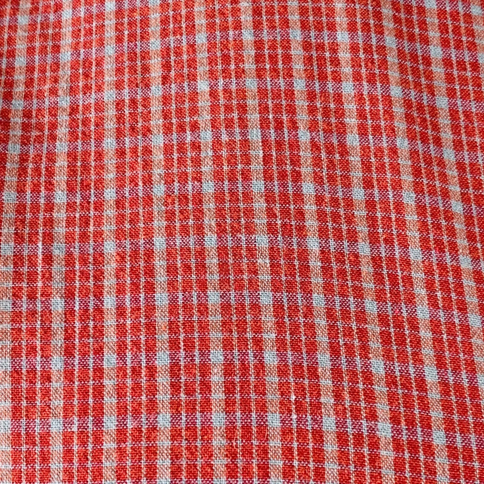 John Varvatos Size L Red Grey Checkered Cotton Long Sleeve Shirt Size US L / EU 52-54 / 3 - 2 Thumbnail
