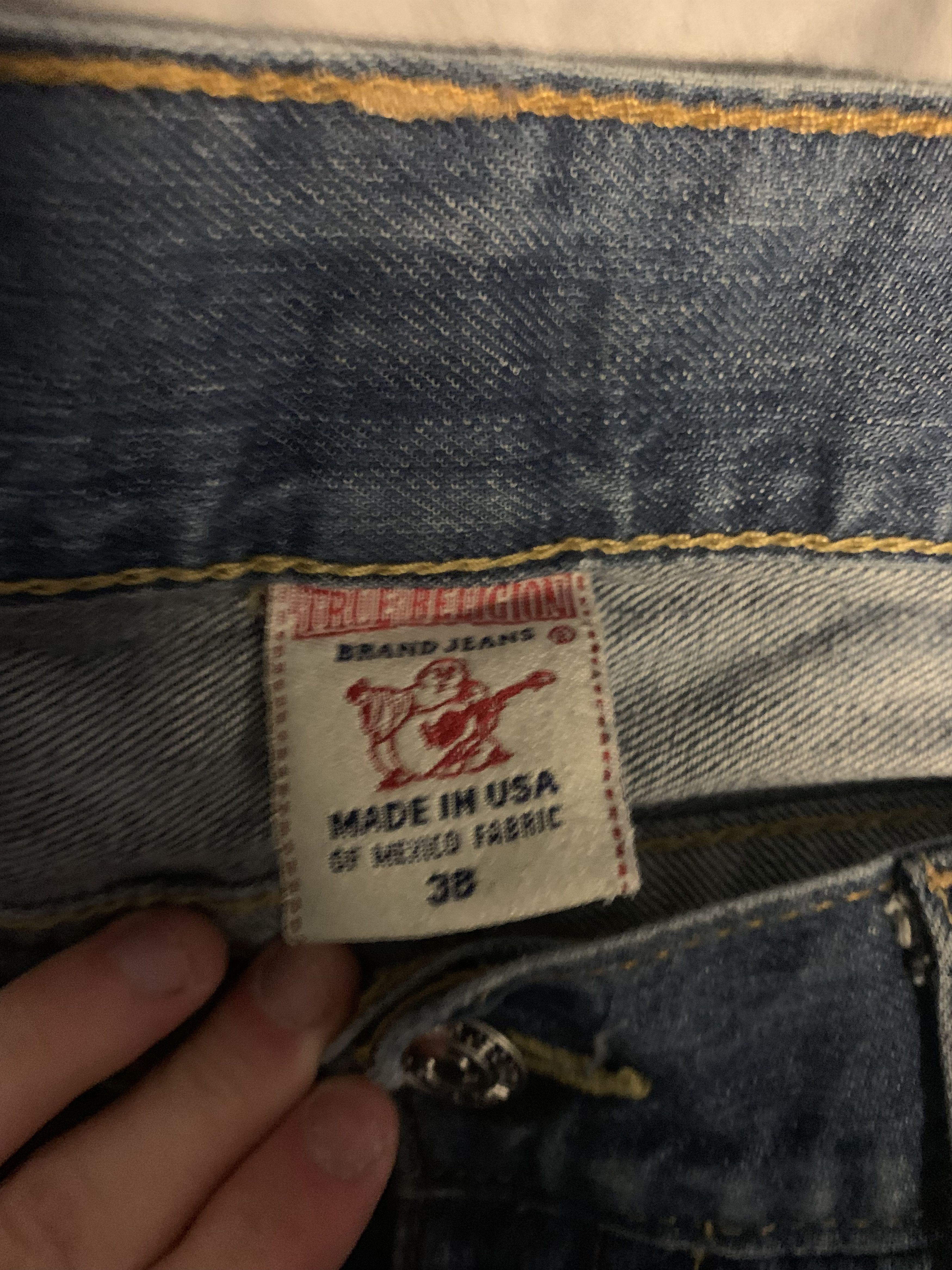 True Religion Yellow stitch trues Size US 38 / EU 54 - 3 Thumbnail