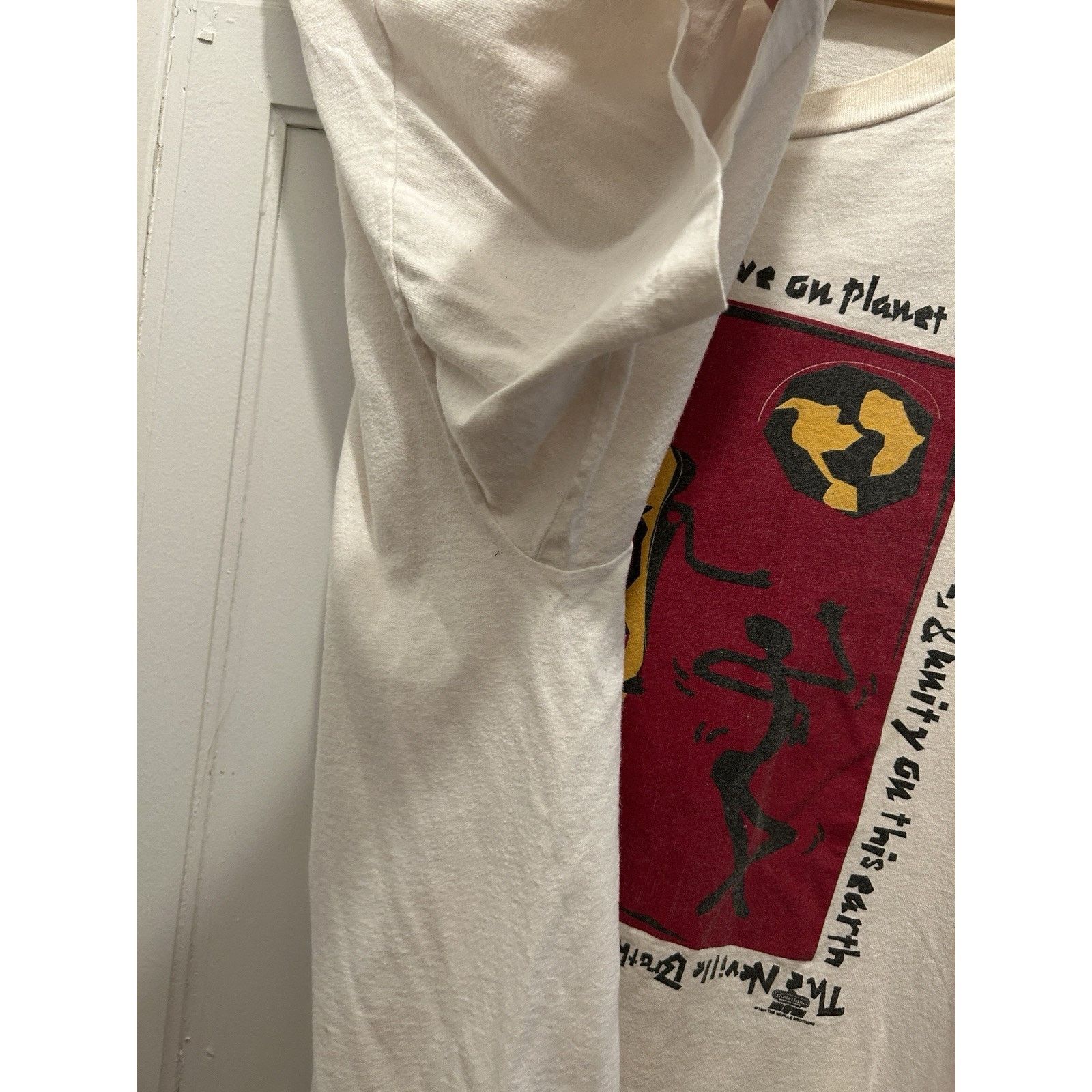 Hanes Vintage 90s 1994 The Neville Brothers Band T Shirt 2XL Size US XXL / EU 58 / 5 - 8 Thumbnail