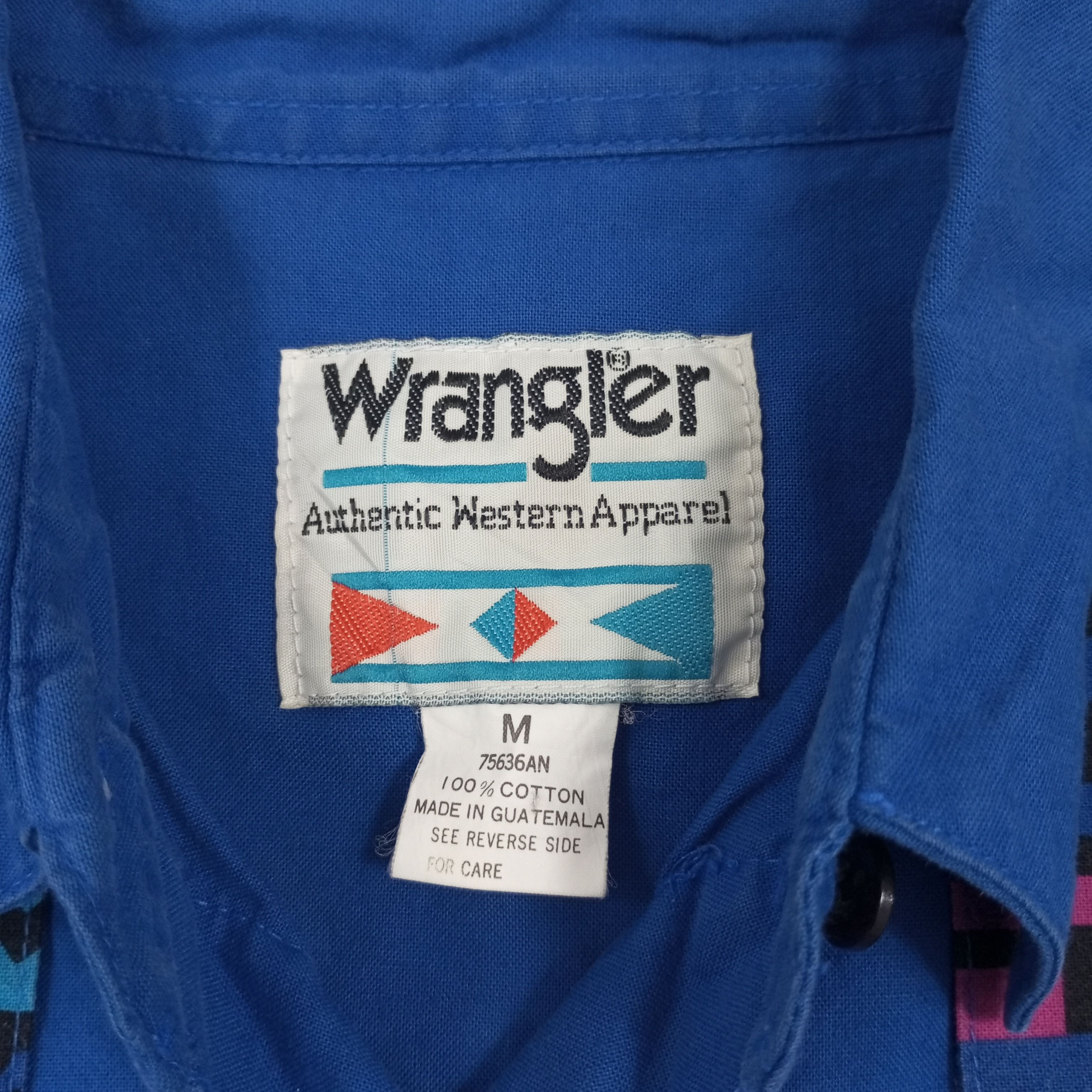 Vintage × Wrangler Wrangler Rare Design Fashion Classic Style Shirt Size US M / EU 48-50 / 2 - 7 Thumbnail