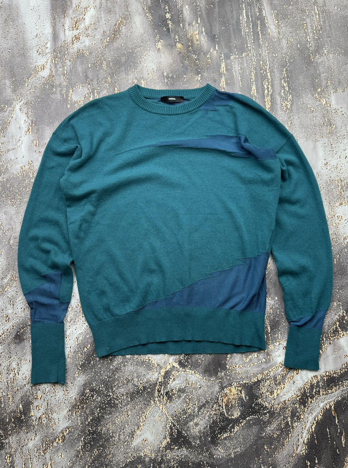 Diesel × Vintage Diesel Vintage Mesh Patched Sweatshirt Size US M / EU 48-50 / 2 - 1 Thumbnail