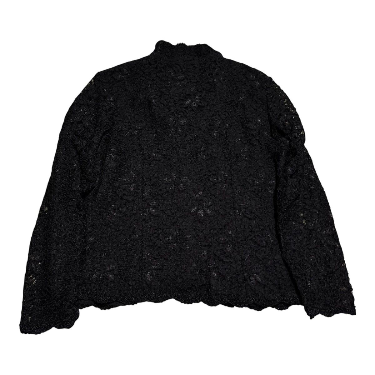 Talbots Talbots Black Lace Patterned Jacket Women's 12 Size L / US 10 / IT 46 - 3 Thumbnail