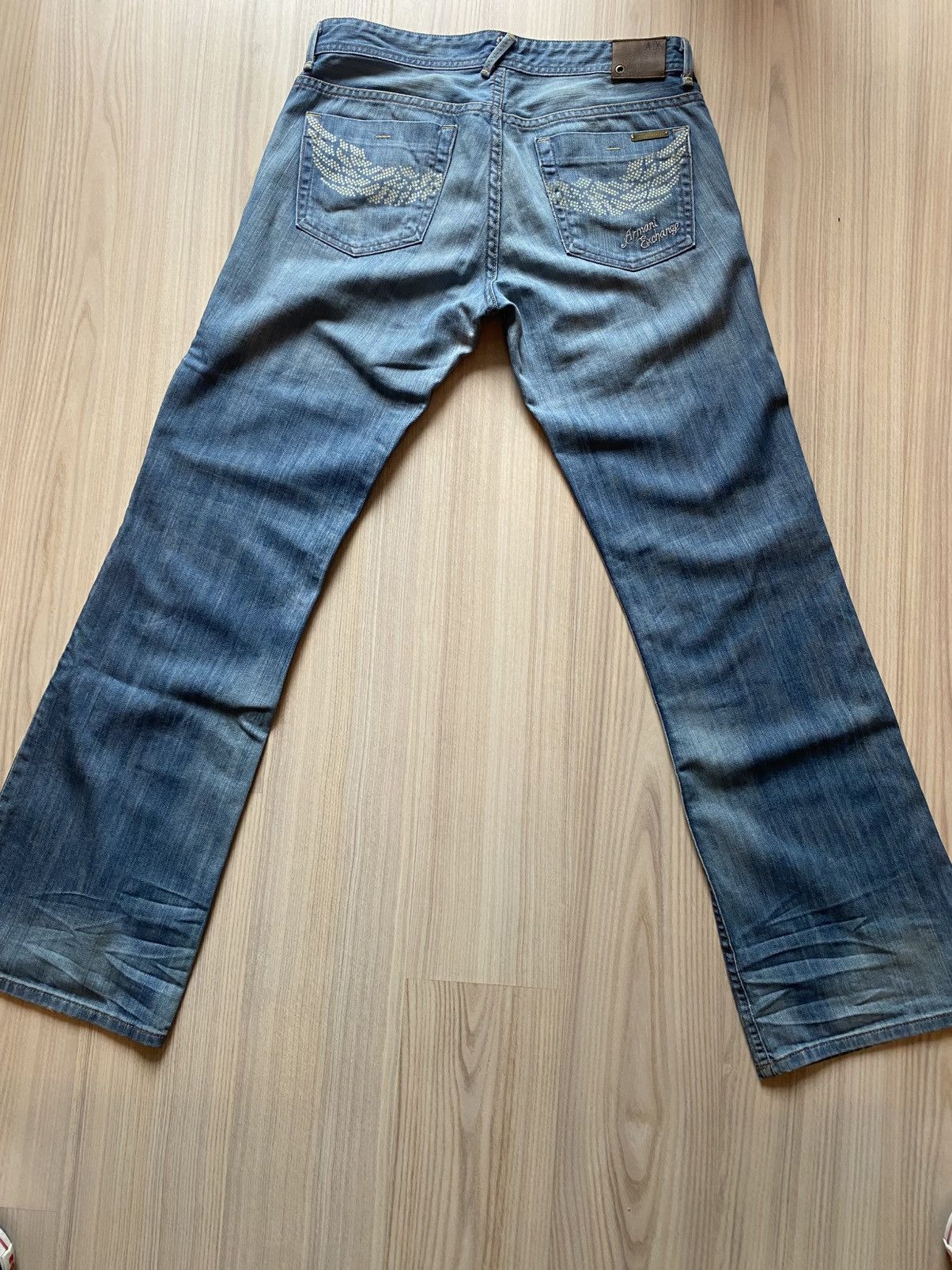 Armani Exchange × Emporio Armani × Vintage Armani Exchange х Pocket Logo х Flared Fit Pants Size US 34 / EU 50 - 1 Thumbnail