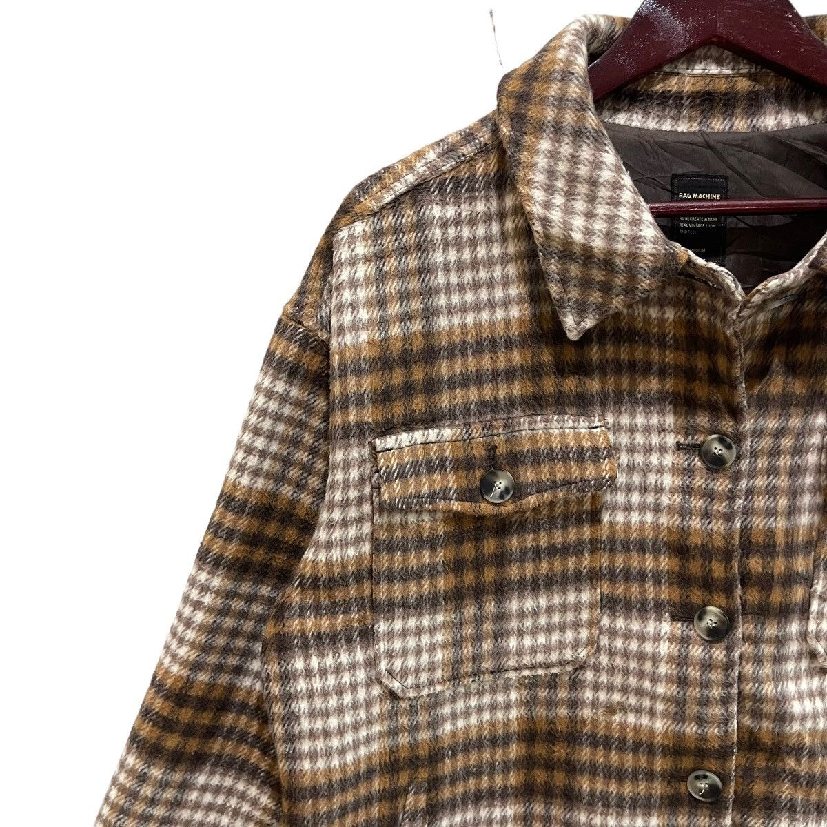 American Rag × Flannel × Vintage Vintage Rag Machine Button Jacket Size US M / EU 48-50 / 2 - 4 Thumbnail