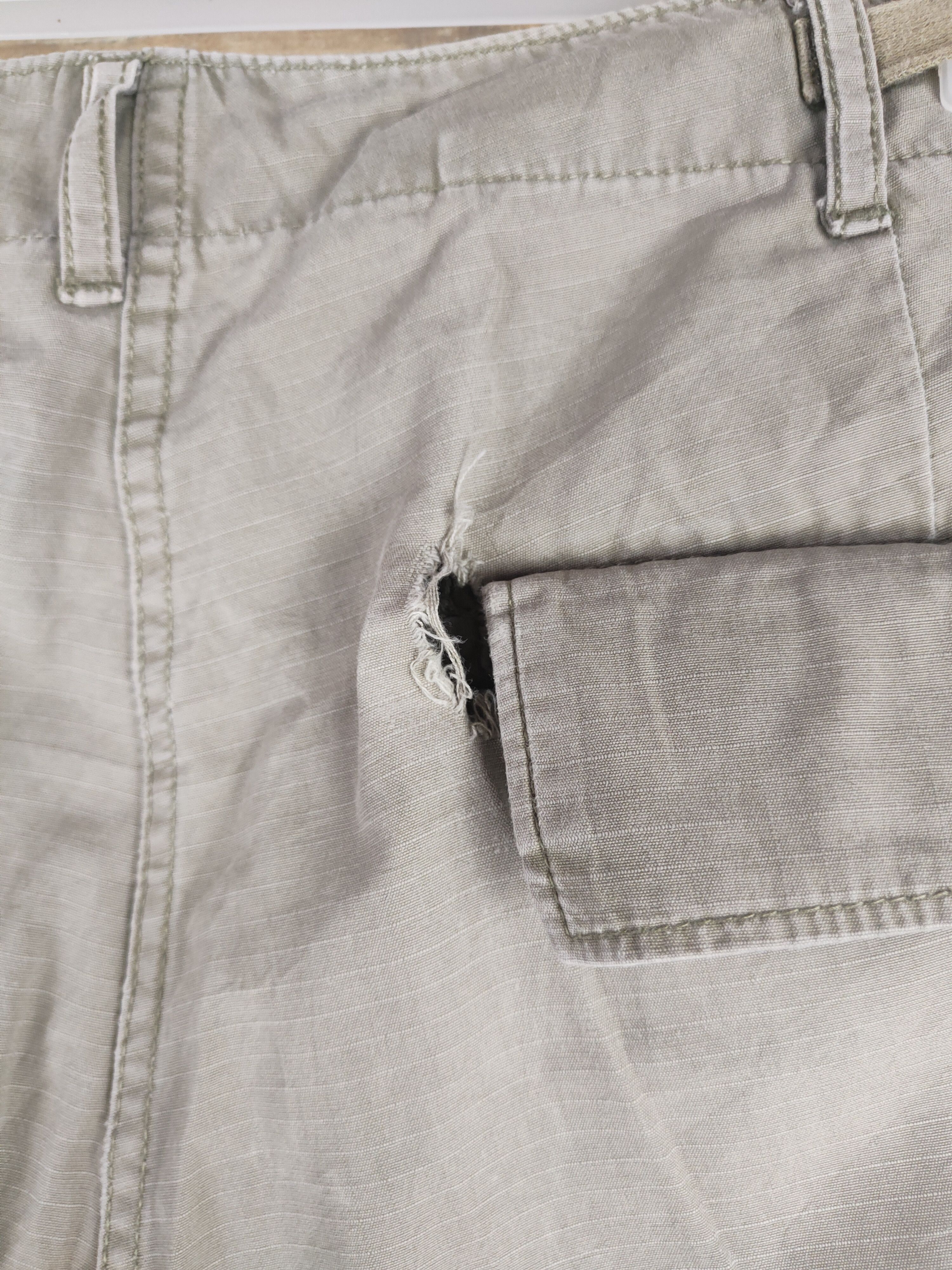 Japanese Brand DL Back Number Olive Faded Multipocket Cargo Pants #46-227T Size US 34 / EU 50 - 8 Thumbnail