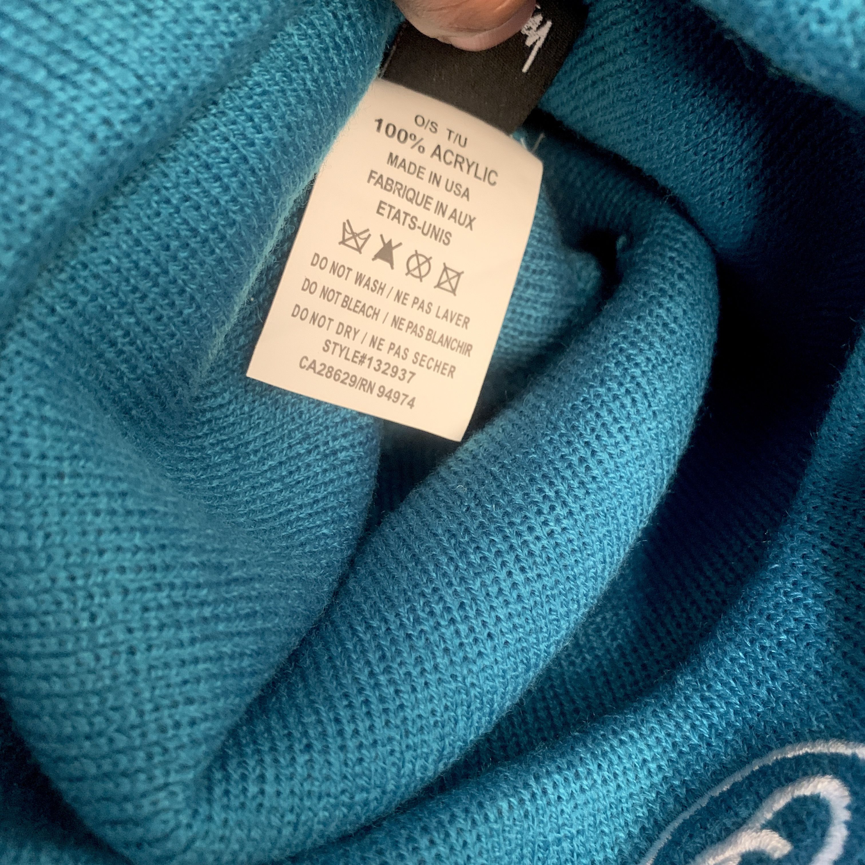 Other STUSSY FA17 SS LINK CUFF BEANIE HAT - TEAL Size ONE SIZE - 4 Thumbnail