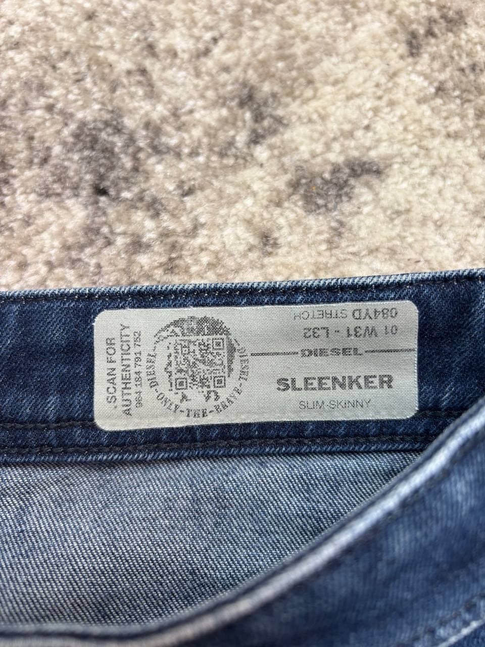 Diesel Diesel Sleenker 084YD Slim-Skinny Stretch Denim Jeans W31 Size US 31 - 14 Thumbnail