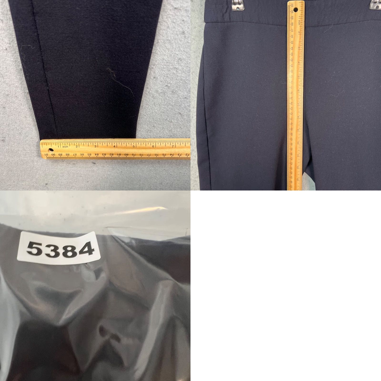 Theory Theory Womens Slim-Fit Black Wool Blend Skinny Pants Made In USA Size 4 Dress Pants Size 27" / US 4 / IT 40 - 8 Thumbnail