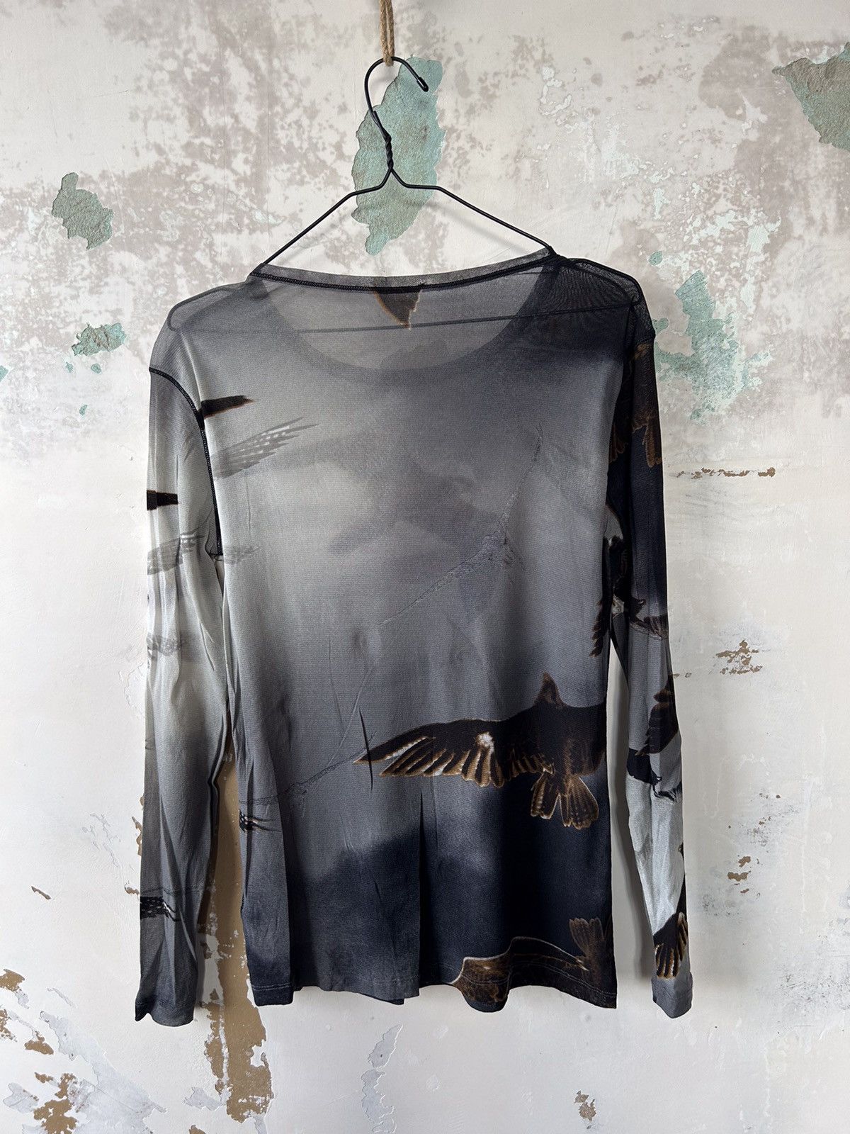 Japanese Brand × Vintage MESH LONG SLEEVE WITH EAGLES Size L / US 10 / IT 46 - 5 Thumbnail