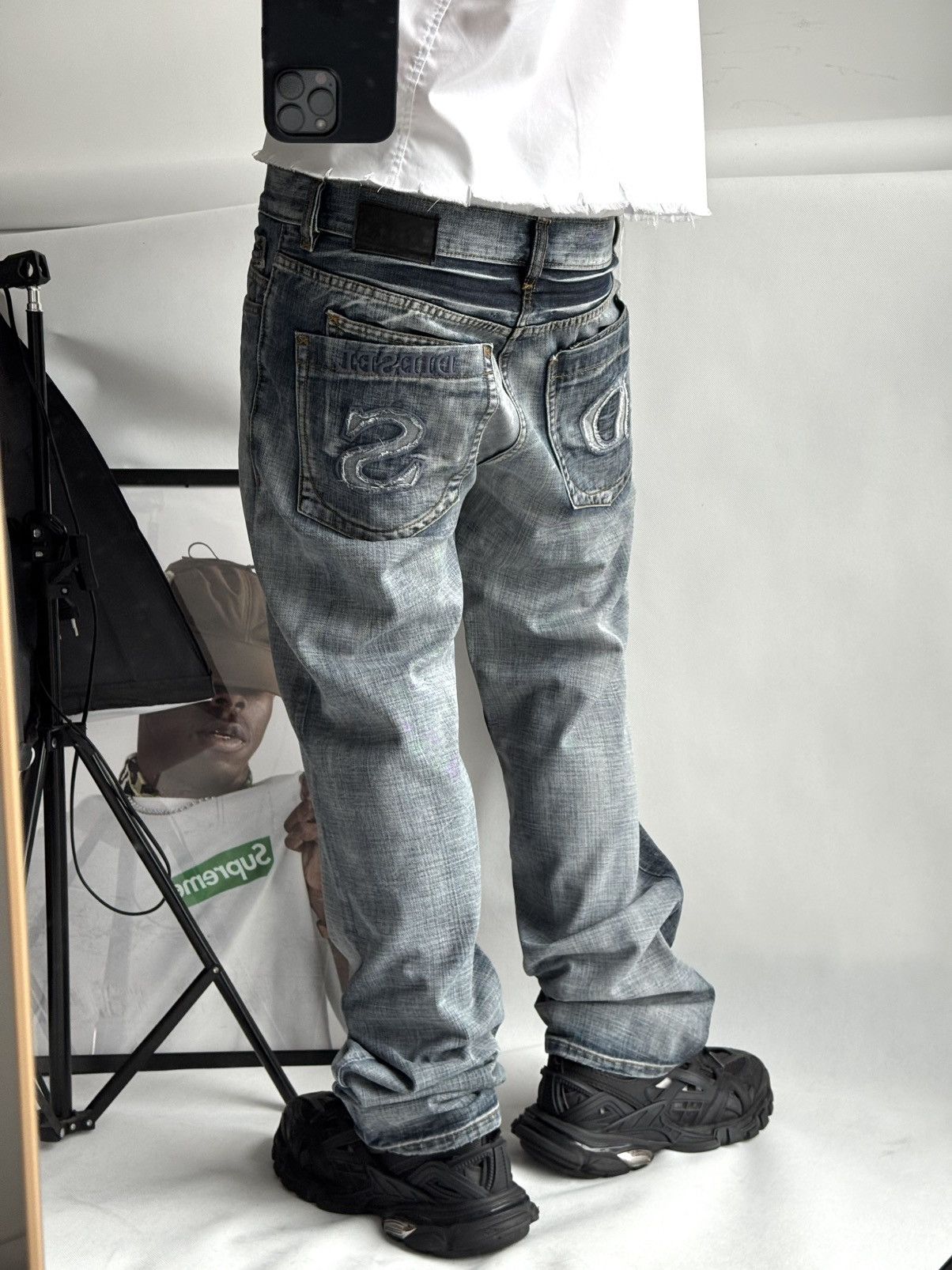 Diesel Vintage Diesel Jeans Dirty Pants faded crash denim distresse Size US 32 / EU 48 - 20 Thumbnail