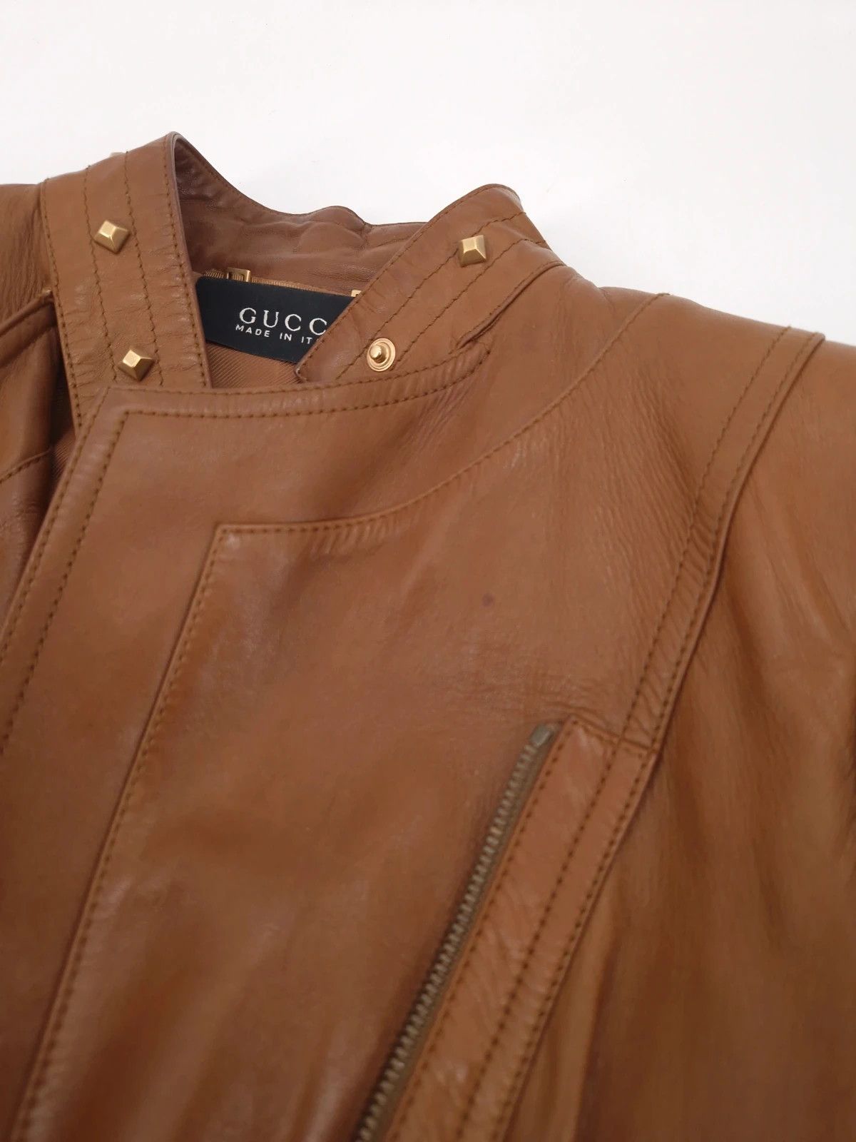 Gucci Gucci by TF SS2004 Leather Jacket Size S / US 4 / IT 40 - 17 Thumbnail