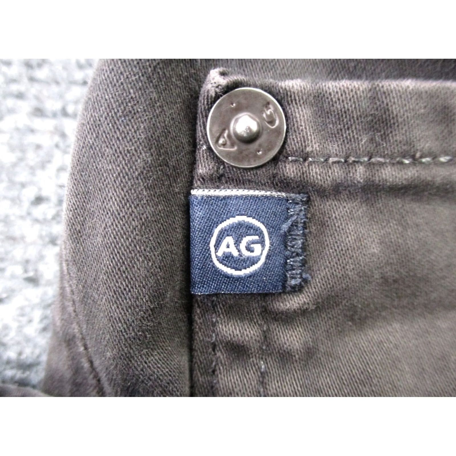 Denime AG Adriano Goldschmied Jeans Men's 36 X 34 Black Denim Straight 5-Pocket Stretch Regular Jeans Mens Black Size US 36 / EU 52 - 7 Thumbnail