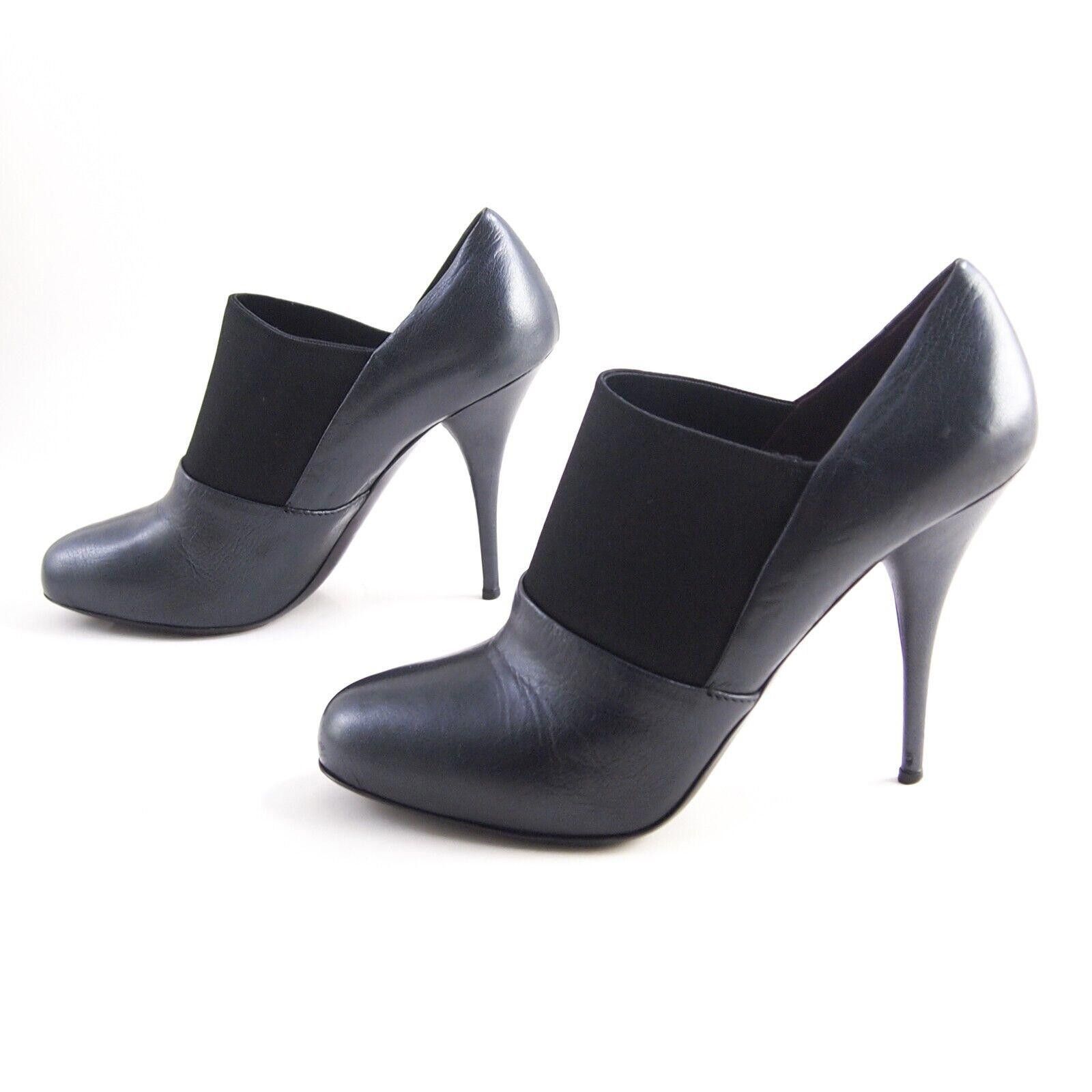 Miu Miu Miu Miu Booties Heels Black Leather Womens US 9 EU 39 Size US 9 / IT 39 - 2 Thumbnail