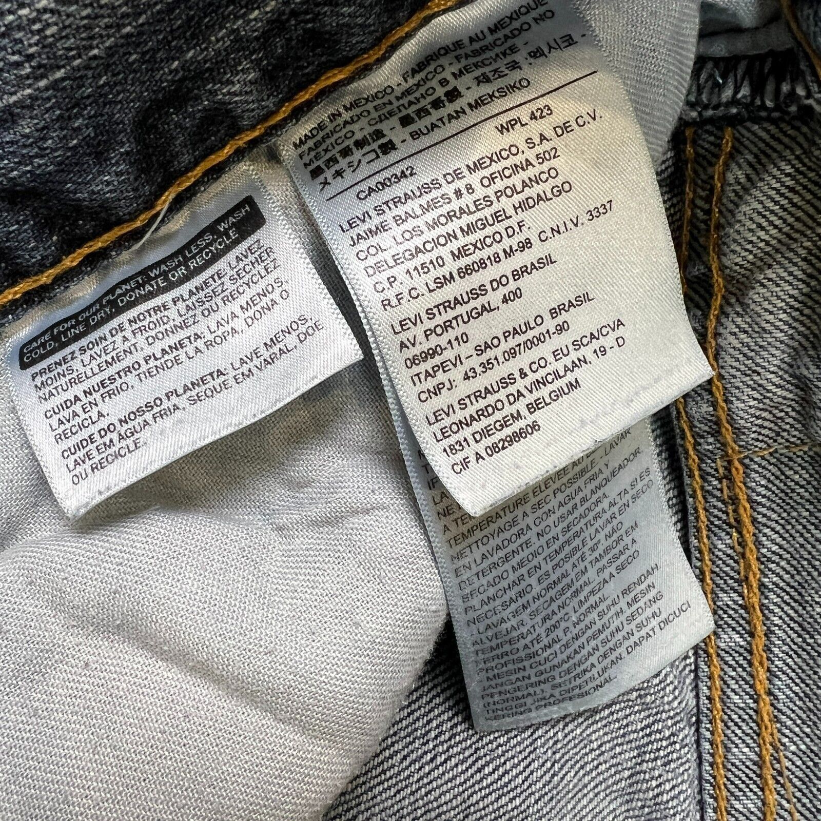 Levi's × Vintage Levi's 505 Jeans 34x32 Original Straight Faded Denim Pants Size US 34 / EU 50 - 11 Thumbnail