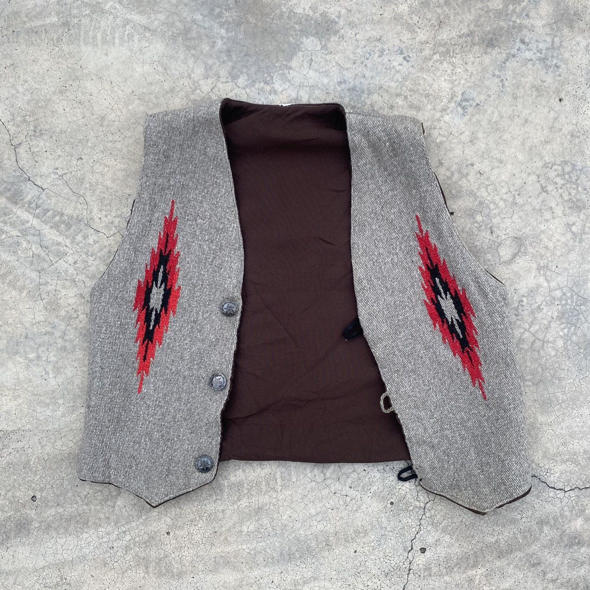Vintage Rare Vintage Chimayo Wool Vest - Navajo Pattern - Size US S / EU 44-46 / 1 - 10 Thumbnail
