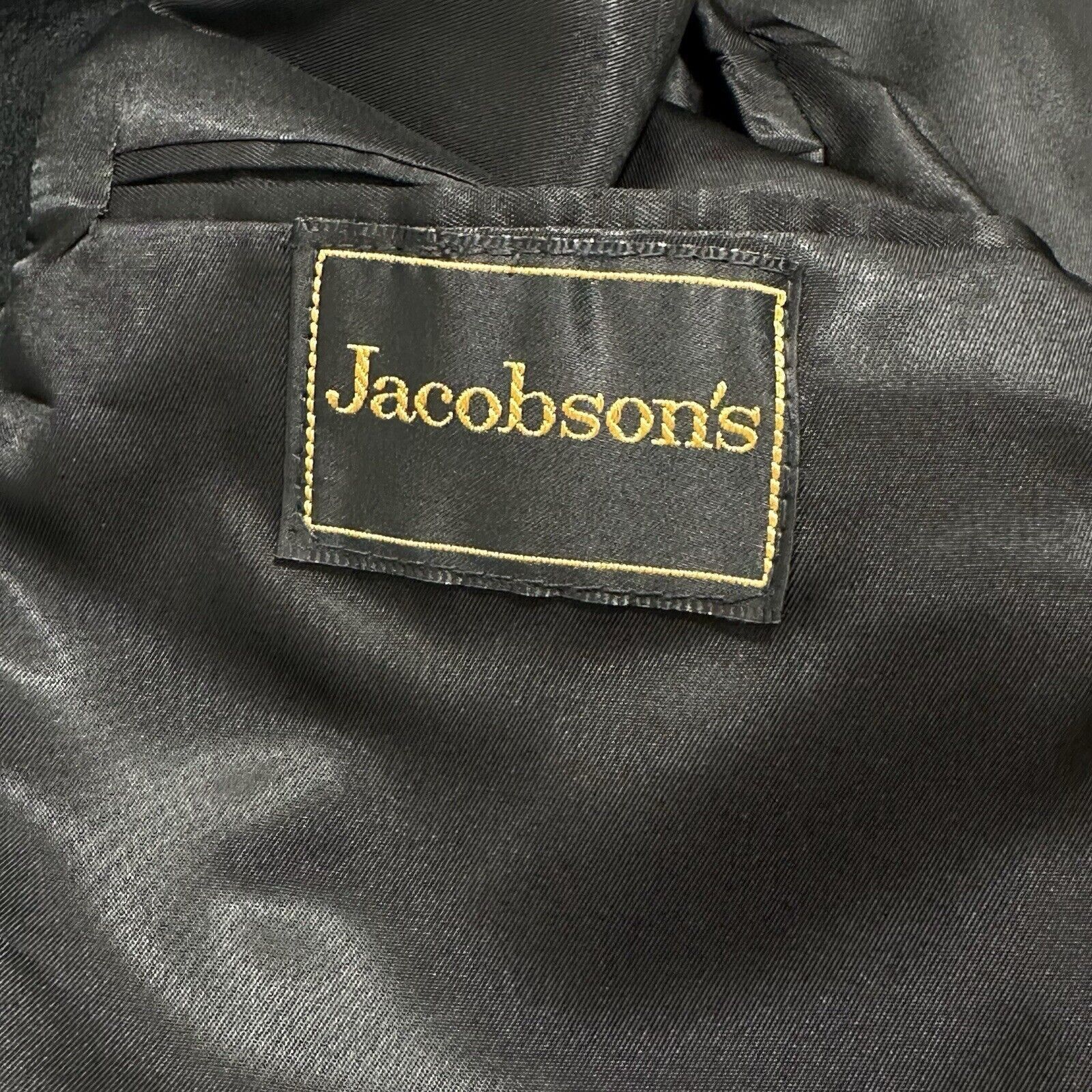Other Jacobson's 42R Camelhair Suit Jacket Black Sport Coat USA Size 42R - 7 Thumbnail
