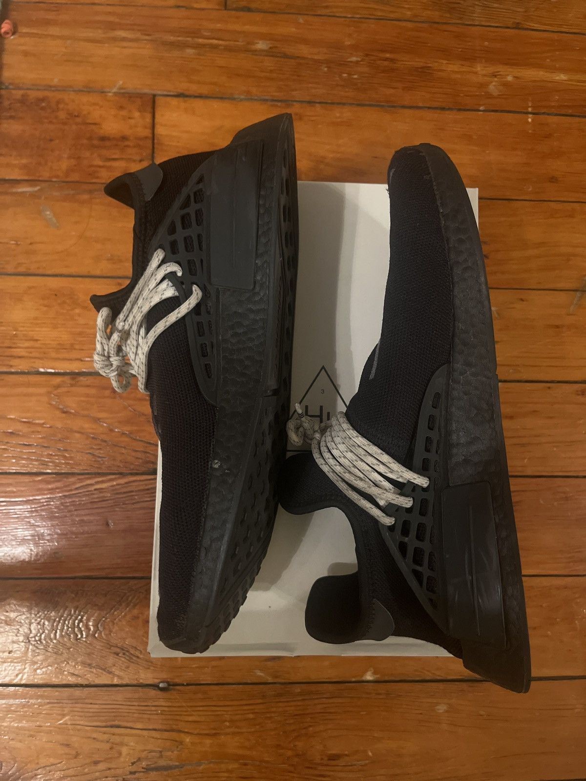 Pharrell adidas NMD Hu Pharrell Black Size US 11.5 / EU 44-45 - 3 Thumbnail