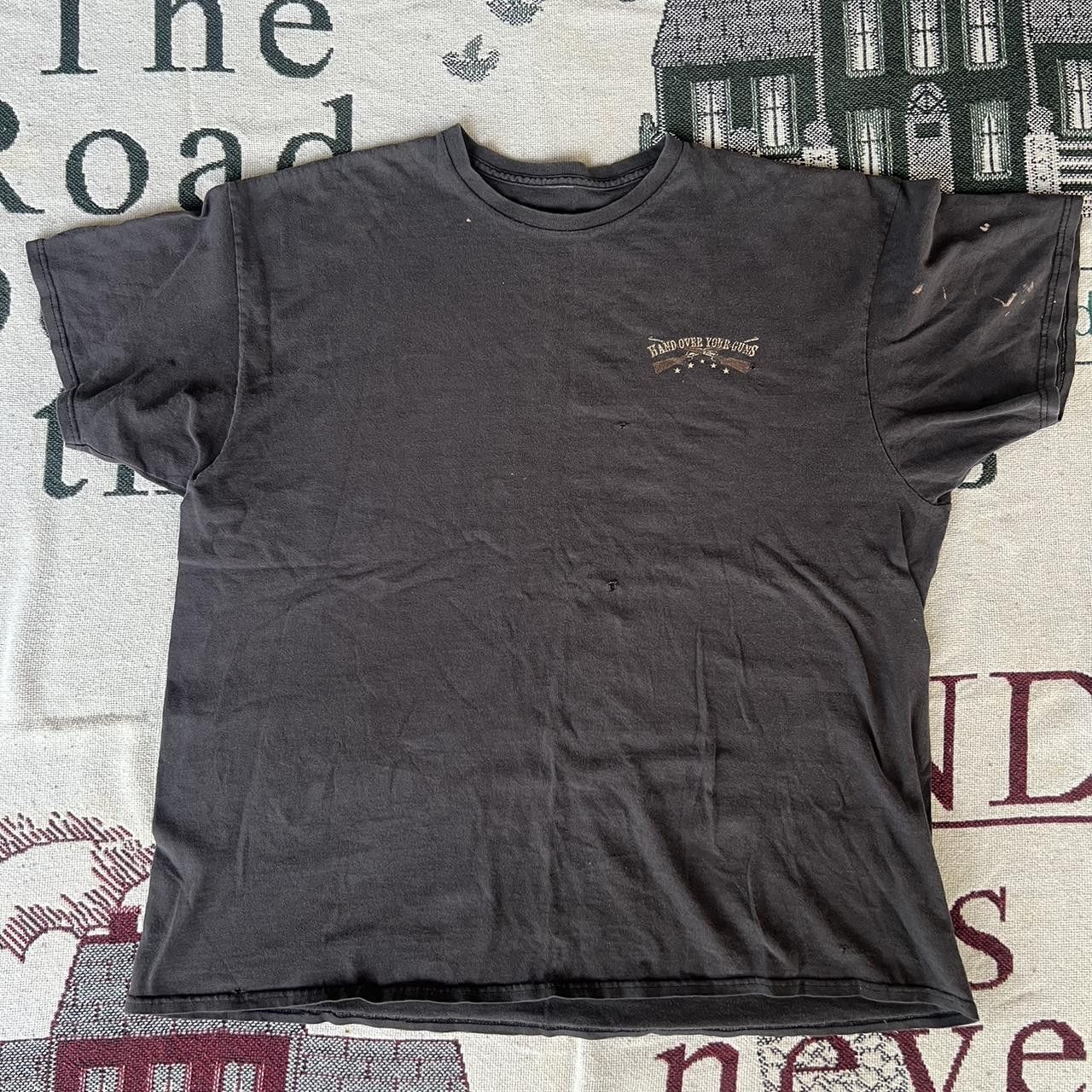 Vintage Crazy Vintage Y2K/2000s Grunge “Hand over your guns” rebellious Native American Vintage graphic tee Size US L / EU 52-54 / 3 - 3 Thumbnail