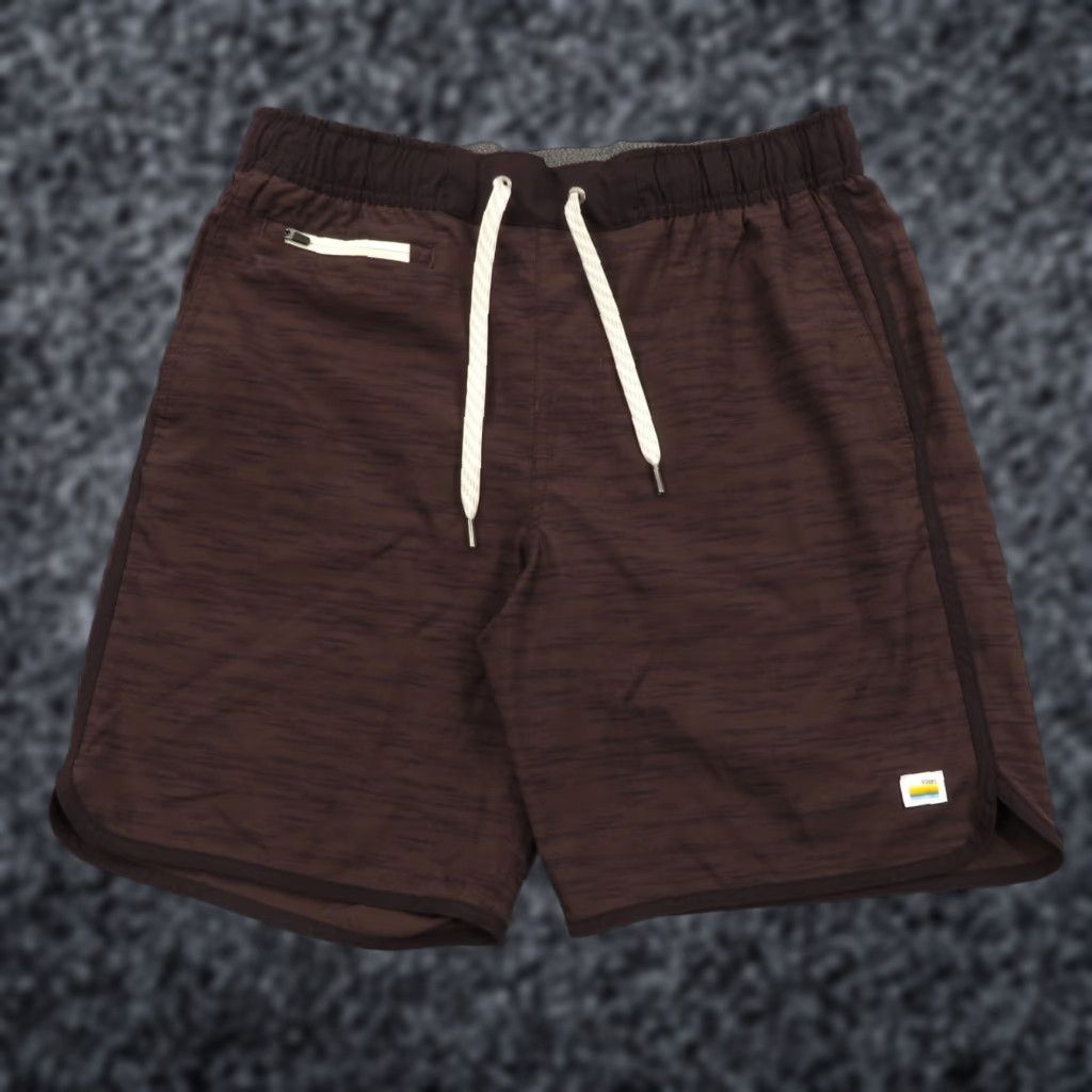 Vuori Vuori Banks Shorts Small 7" Mens Linerless Cherry Black Heather Performance V330 Size US 29 - 1 Thumbnail
