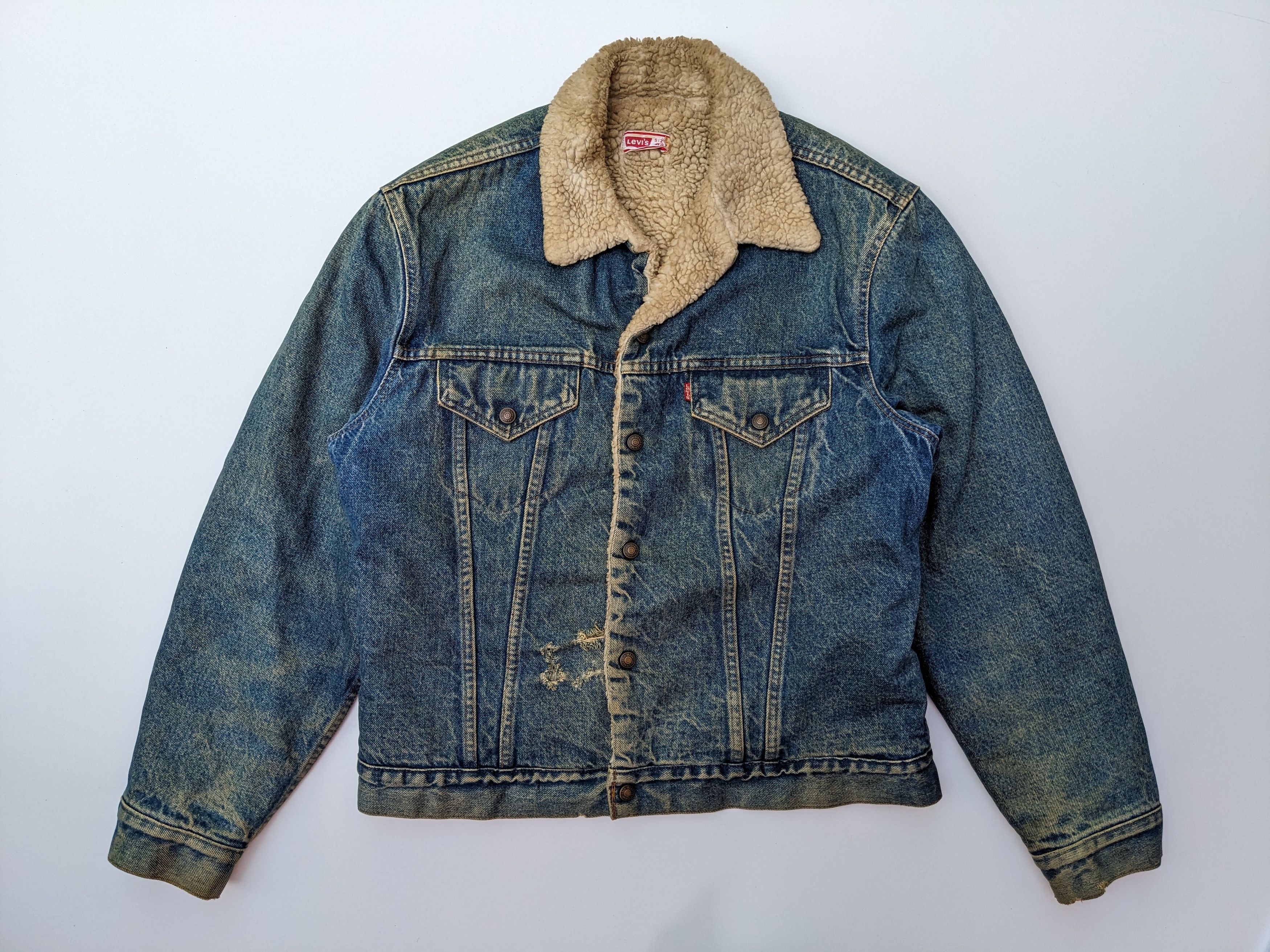 Vintage 70s Levi's trucker sherpa jacket