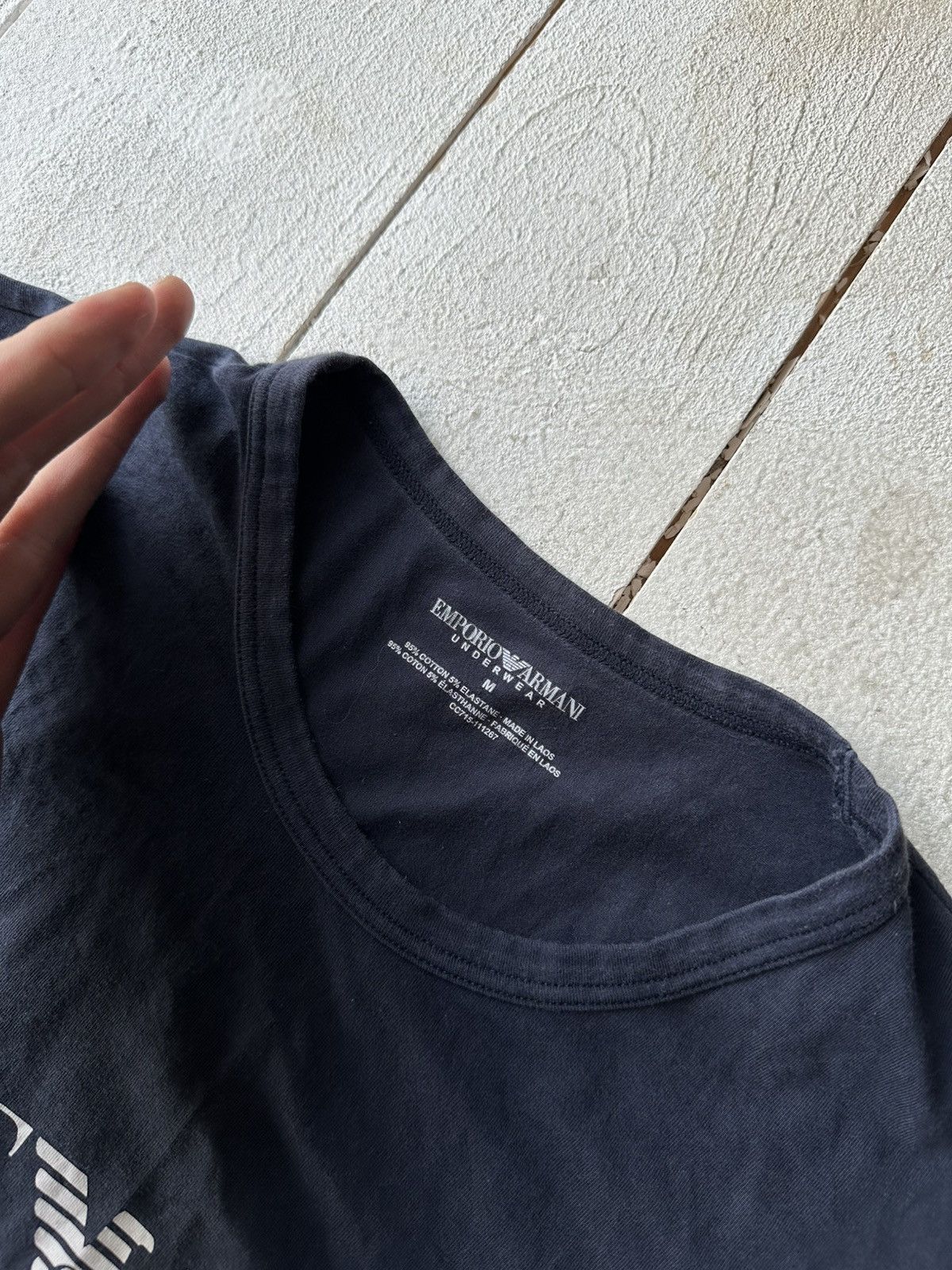 Emporio Armani 🚨Y2K Big Logo EMPORIO ARMANI T-shirt Avant Garde Size US M / EU 48-50 / 2 - 3 Thumbnail