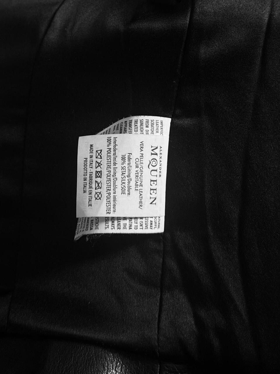 Alexander McQueen Alexander McQueen Leather Jacket – McQueen Era Size S / US 4 / IT 40 - 4 Thumbnail