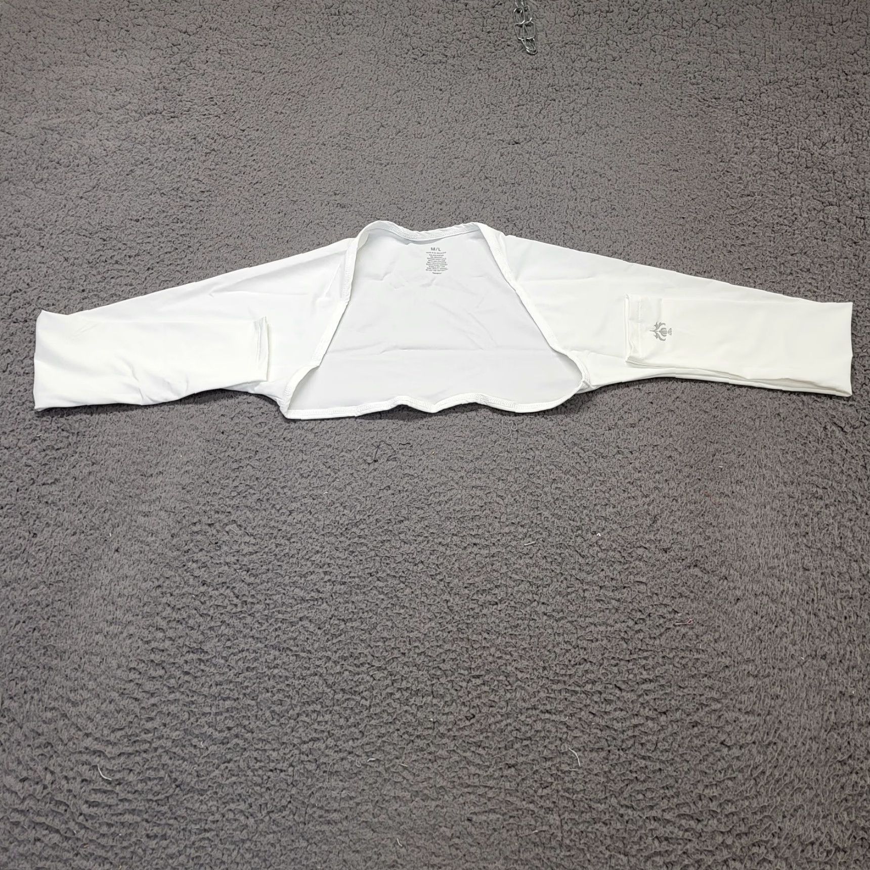 Vintage NWT Lady Hagen Womens Size M/L White Golf UV Shoulder Wrap UPF 50+ Stretch Spandex Spadx Wrap Size ONE SIZE - 4 Thumbnail