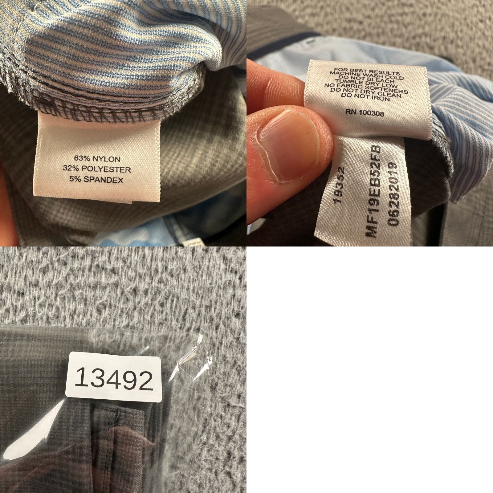 Peter Millar Peter Millar Pants Mens 38x32 Gray Glen Plaid Performance Stretch Golf Size US 38 / EU 54 - 9 Thumbnail
