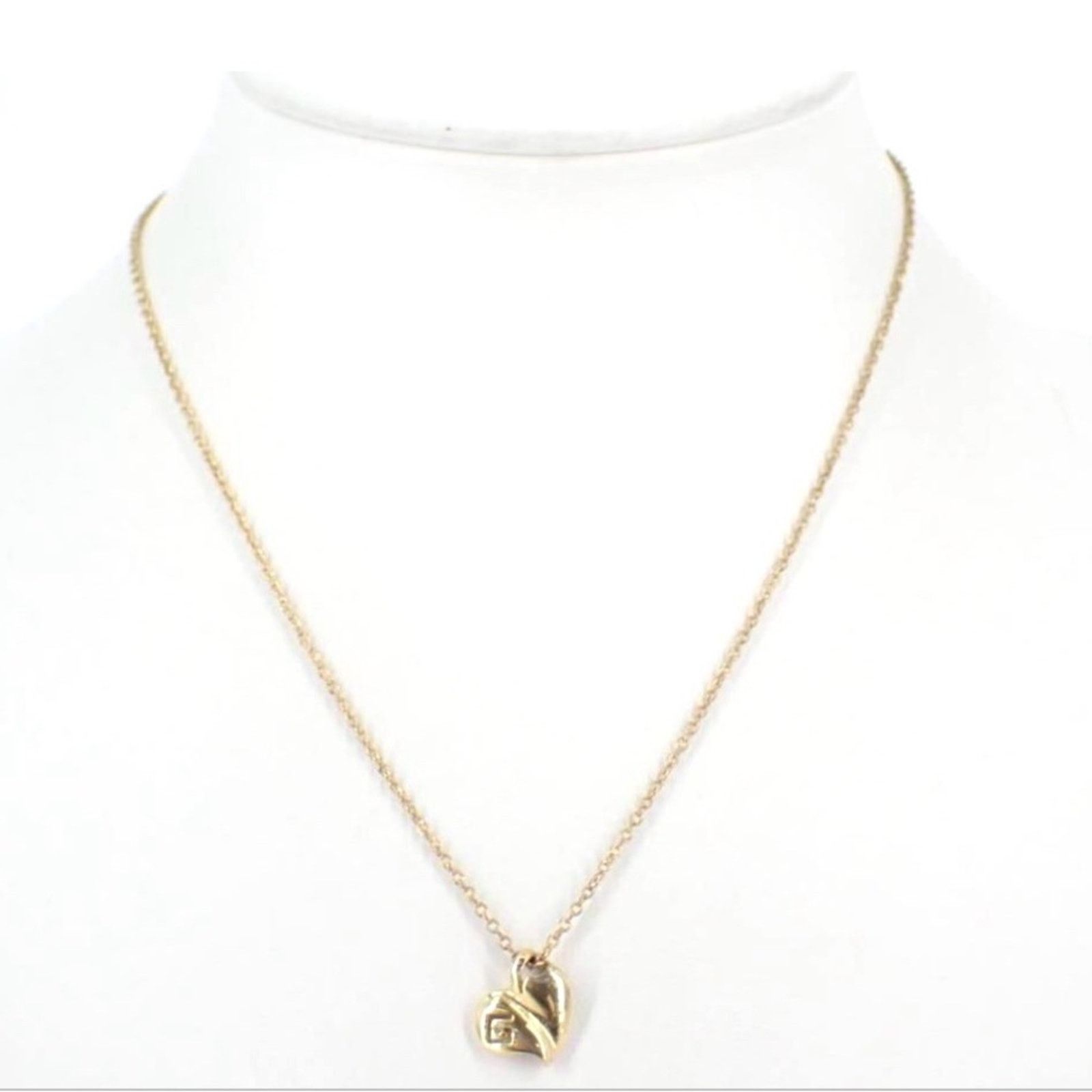 Givenchy Givenchy Gold plated Vintage Heart Necklace Size ONE SIZE - 3 Thumbnail