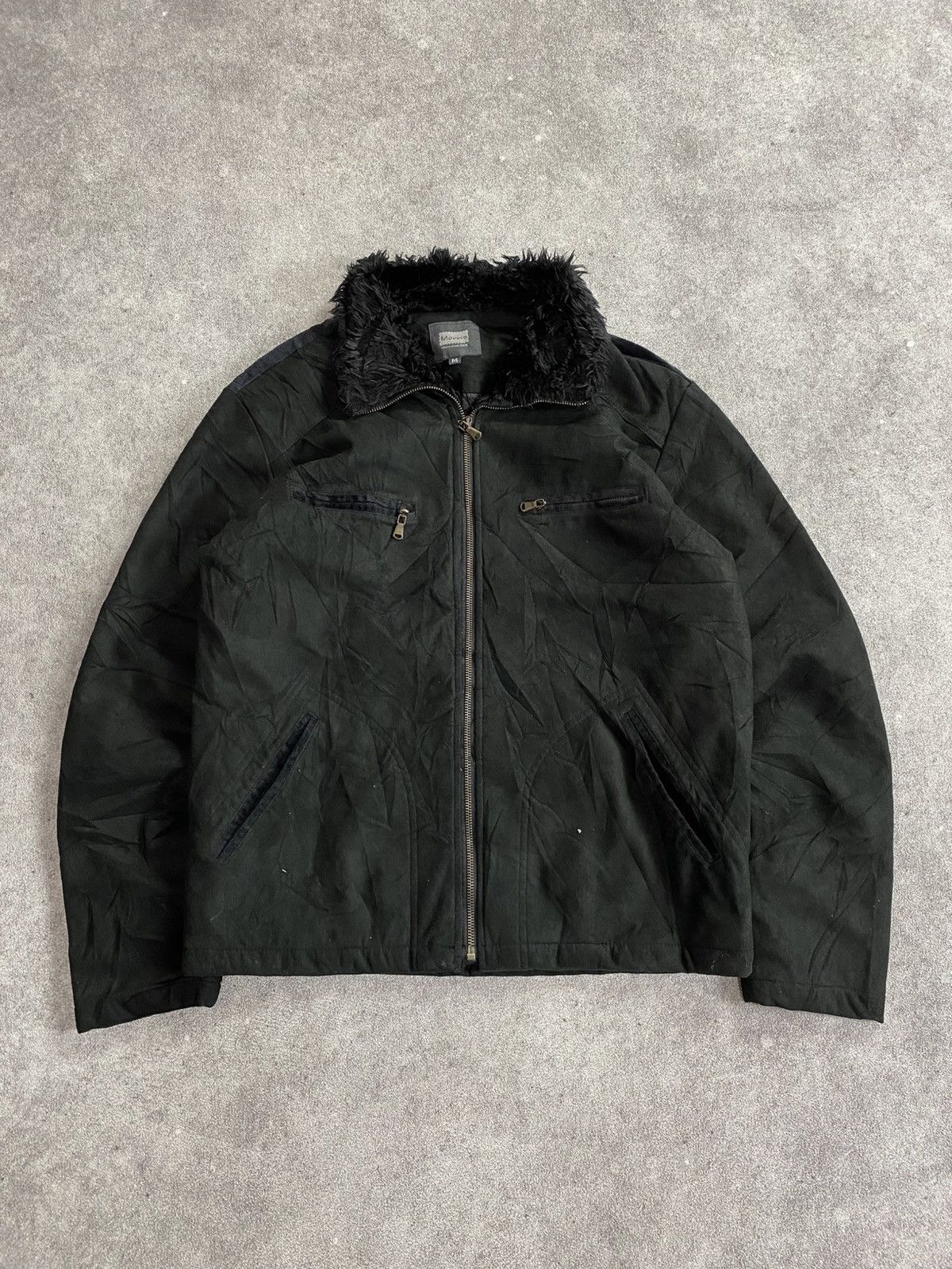 If Six Was Nine × Japanese Brand × Le Grande Bleu (L.G.B.) 2000s Morris Faux Fur Quilted Jacket Size US M / EU 48-50 / 2 - 1 Thumbnail