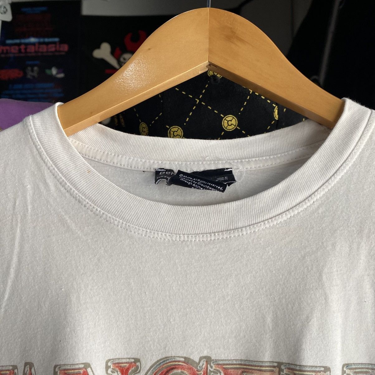 Anime Bershka x Evangelion vintage design white tee rare Size US M / EU 48-50 / 2 - 8 Thumbnail