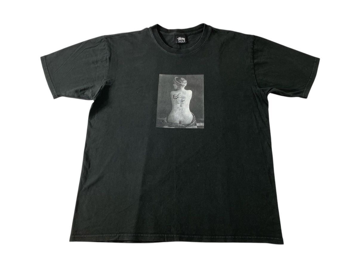 Stussy Stussy Le Violon Pigment Dyed Box Logo Graphic Tee Size US XL / EU 56 / 4 - 1 Thumbnail