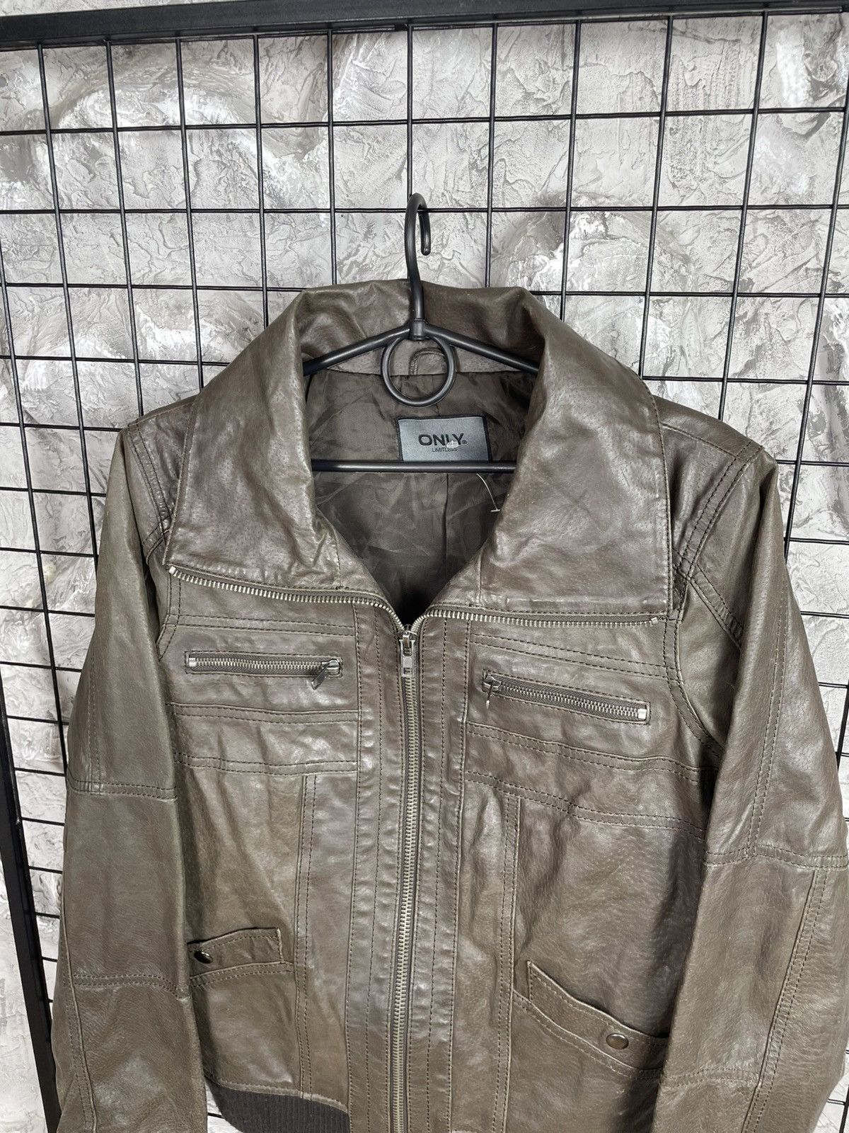If Six Was Nine 2000s Y2K Leather Jacket Rick Owens Kmrii Hedi Slimane Vibe Size US M / EU 48-50 / 2 - 7 Thumbnail