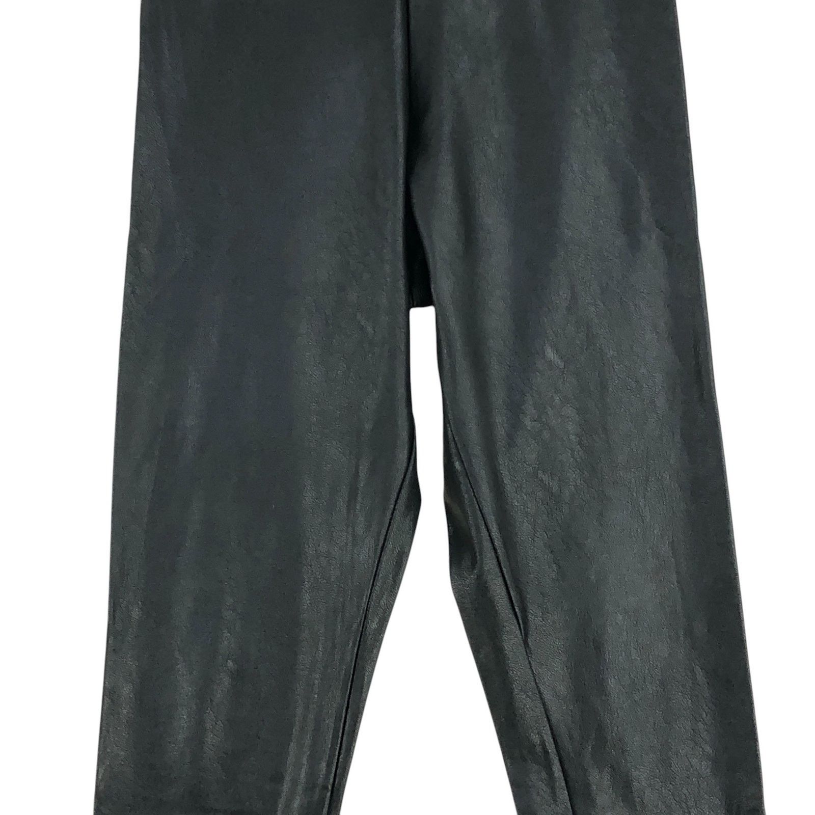 Commando Commando Sz S Leggings Faux Leather Stretch High Rise Black Size 22" - 3 Thumbnail