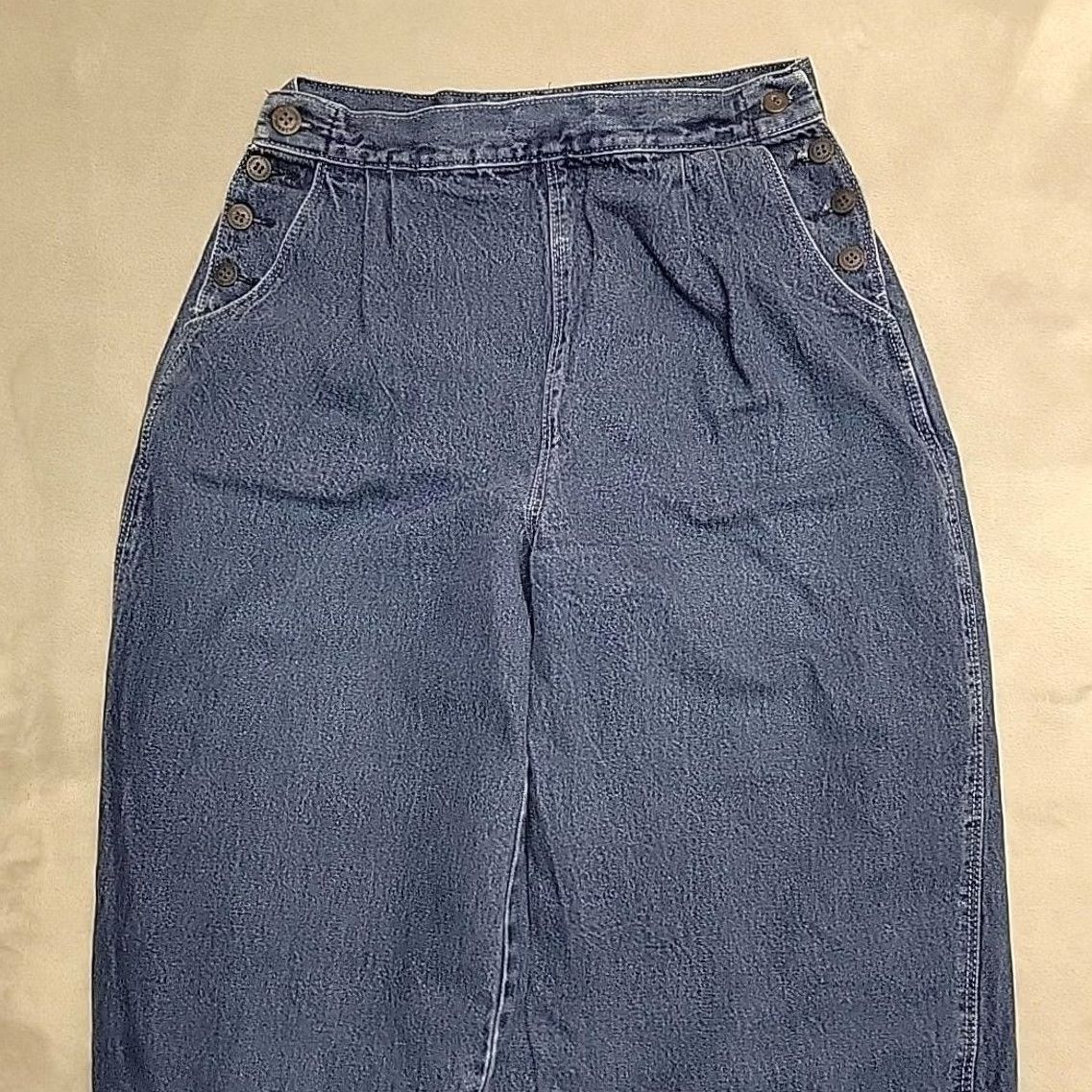 Vintage VINTAGE Rockies Jeans Womens 27x34 Blue Denim Button Relaxed Fit Tapered Cowboys & Western Boys? Size 27" / US 4 / IT 40 - 3 Thumbnail