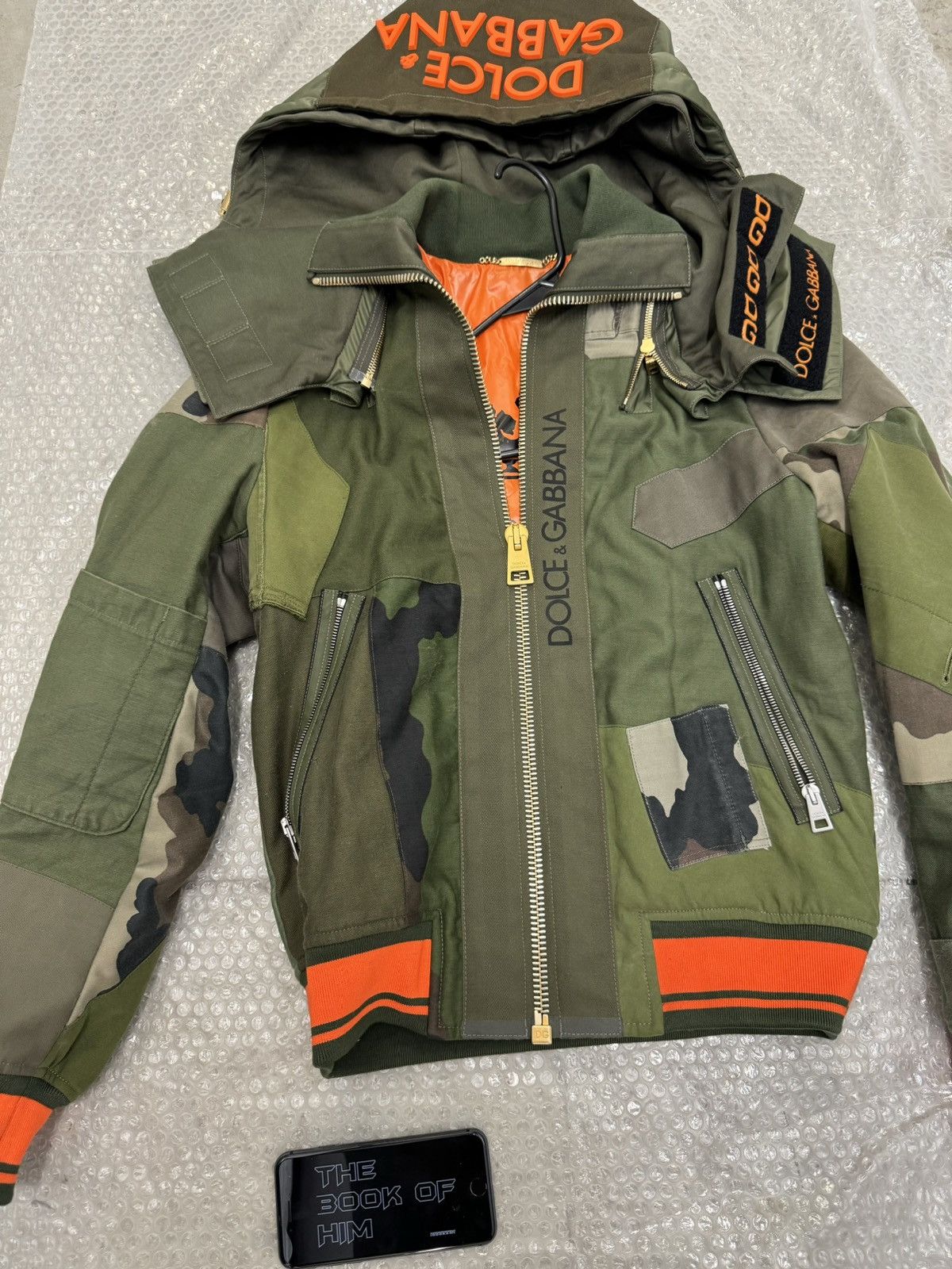 Dolce & Gabbana Camo Dolce & Gabbana Patchwork Bomber Jacket Size US S / EU 44-46 / 1 - 1 Thumbnail
