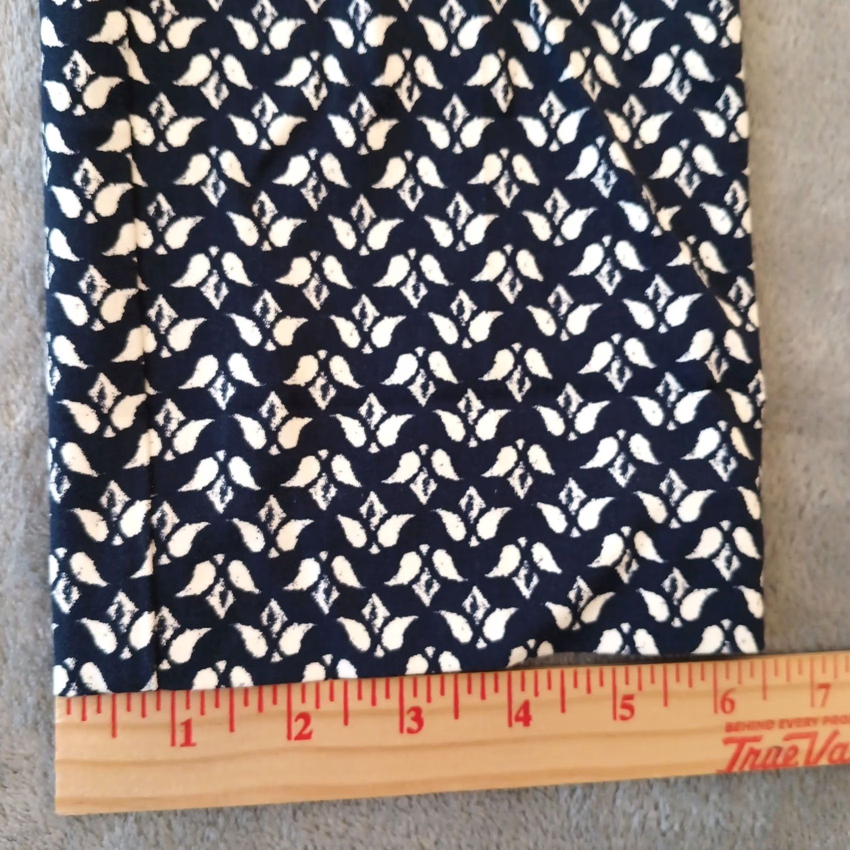 Ann Taylor Ann Taylor Loft Marisa Pants Womens Size 10 Blue Geometric Skinny Ankle Size 32" / US 10 / IT 46 - 7 Thumbnail