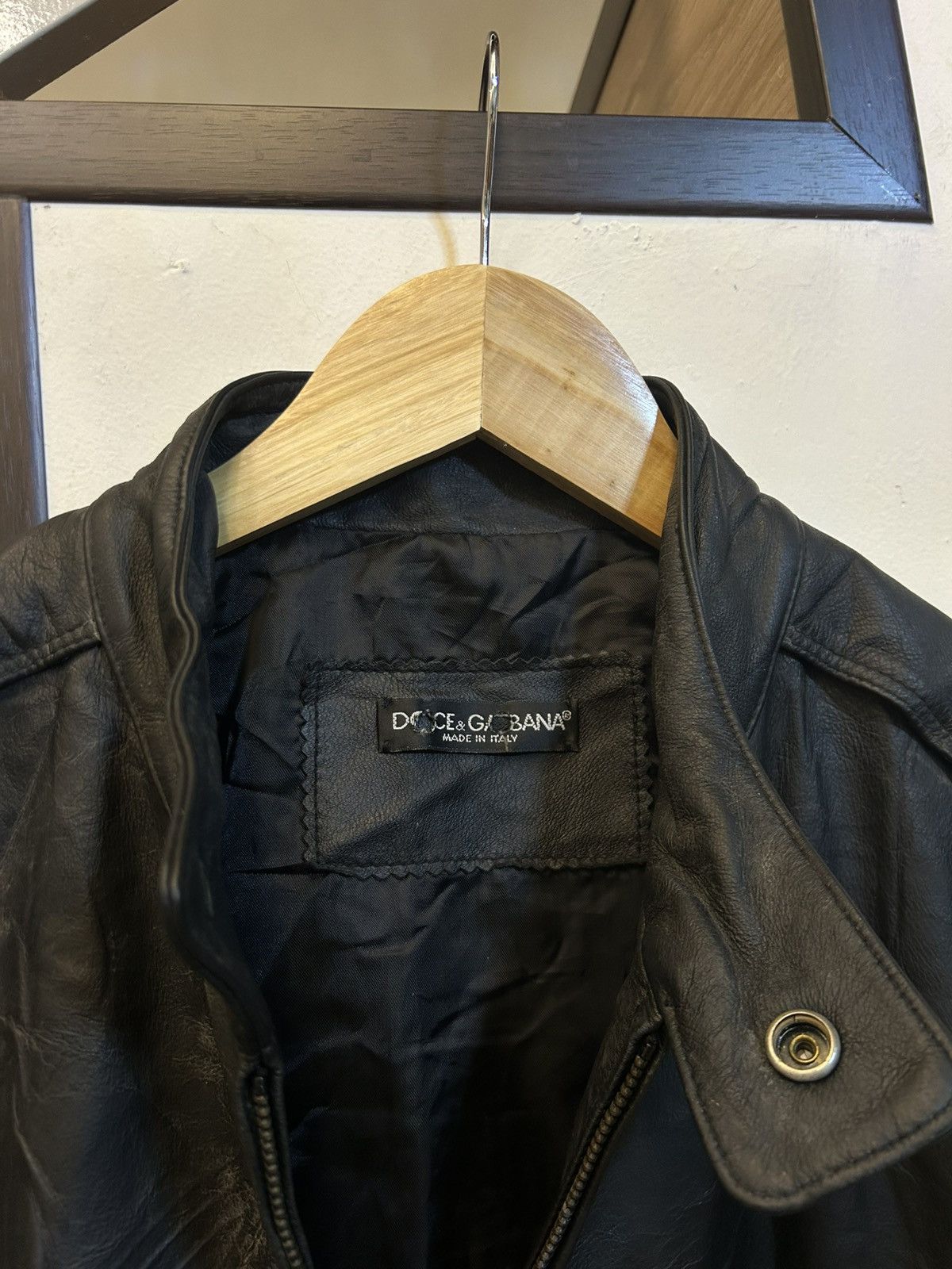 Dolce & Gabbana Archival Dolce & Gabbana Leather Racing Jacket - Itierre Era Size US L / EU 52-54 / 3 - 7 Thumbnail