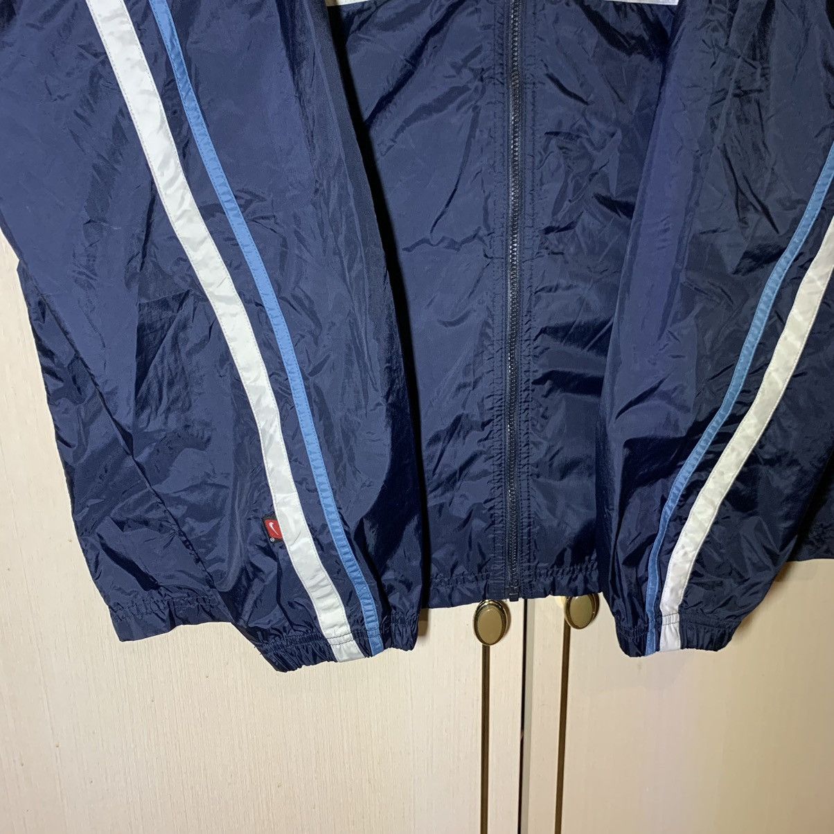 Other Nike y2k Vintage Nylon Swoosh Logo Jacket 90s Size US L / EU 52-54 / 3 - 3 Thumbnail
