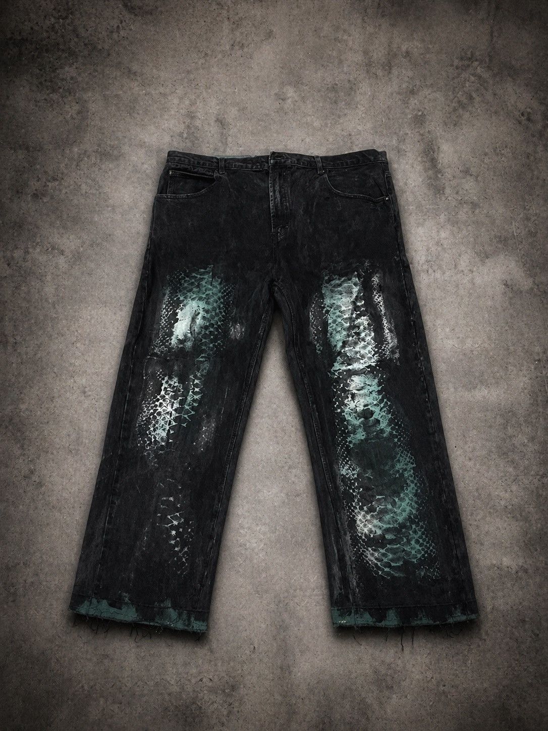 Vintage Large black jeans Size US 42 / EU 58 - 1 Thumbnail
