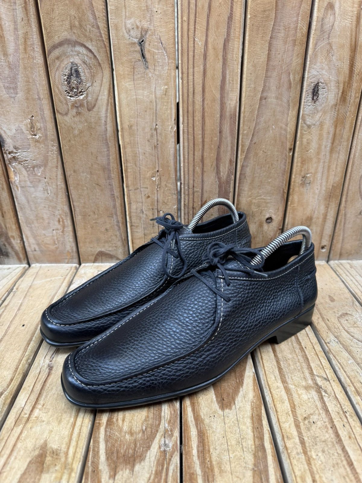 J.M. Weston J.M Weston Men’s black dress leather shoes sz UK 7.5 D Size US 8.5 / EU 41-42 - 7 Thumbnail