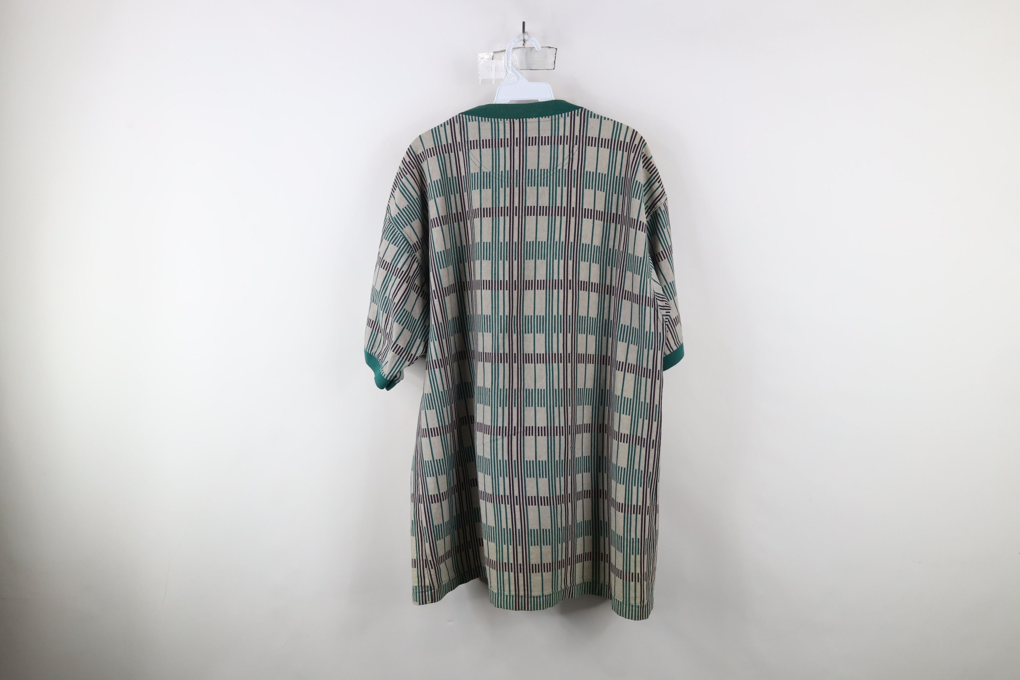 Vintage Vintage 90s Streetwear Short Sleeve Henley Ringer T-Shirt Size US L / EU 52-54 / 3 - 9 Thumbnail