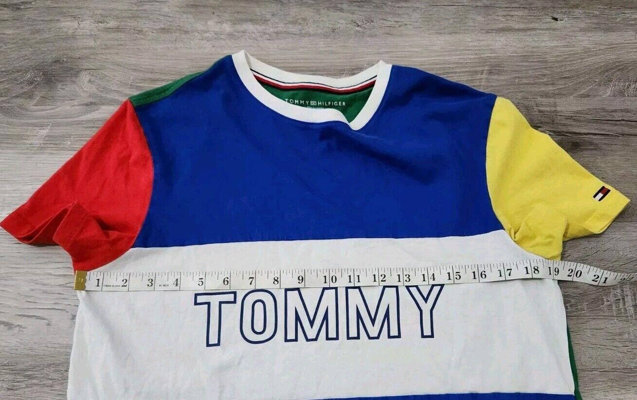 Tommy Hilfiger Mens Tommy Hilfiger Shirt Small Colorblock Retro Logo Size US L / EU 52-54 / 3 - 4 Thumbnail