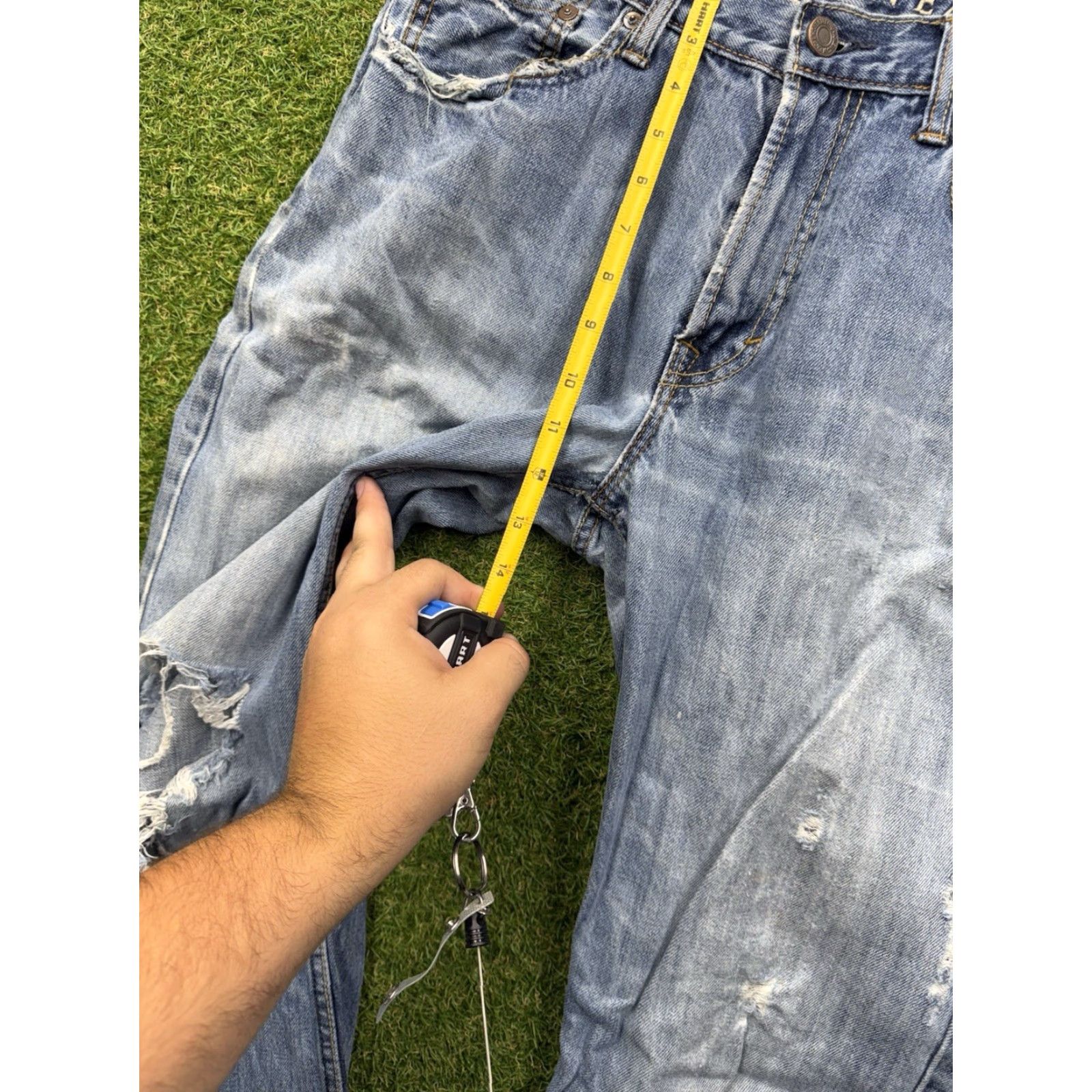 American Eagle Outfitters VINTAGE American Eagle Jeans Mens 33x32 Low Rise Boot Cut Light Wash Size US 33 - 5 Thumbnail