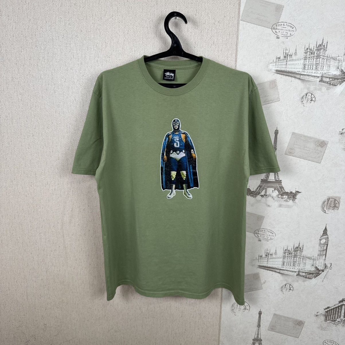 Stussy Stussy T shirt Luchador Wrestler Green Streetwear L Skate Size US L / EU 52-54 / 3 - 1 Thumbnail